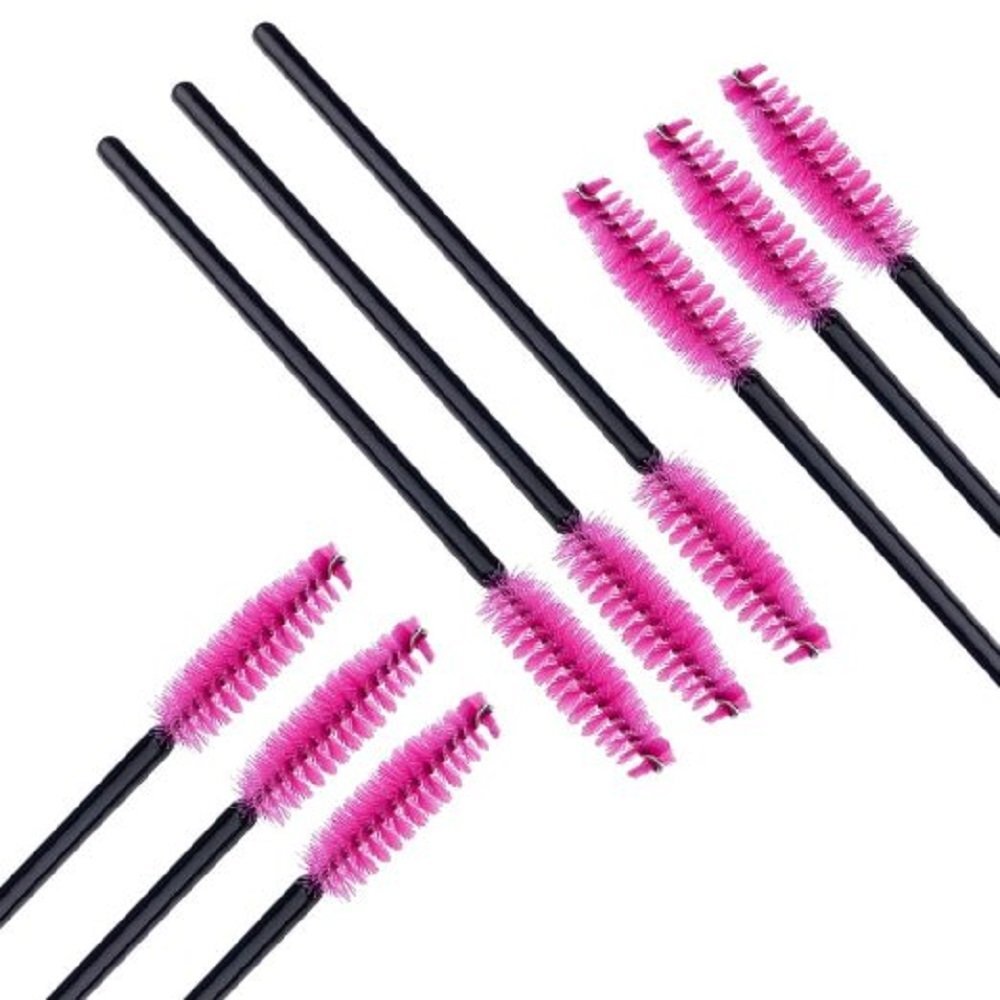 MELADY® 5000pcs Disposable Eyelash Brushes - Rose Colored Mascara Wands for Professional Makeup Application | Perfect for Salons, Lash Extensions & DIY Beauty Kits