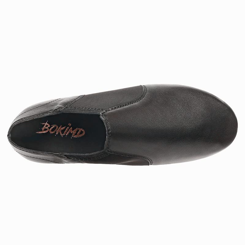 Black Slip-on Jazz Shoes for Men & Women - Elastic Leather Sole Comfort Dance Shoes - Perfect for Ballet, Jazz Dance, and Casual Wear