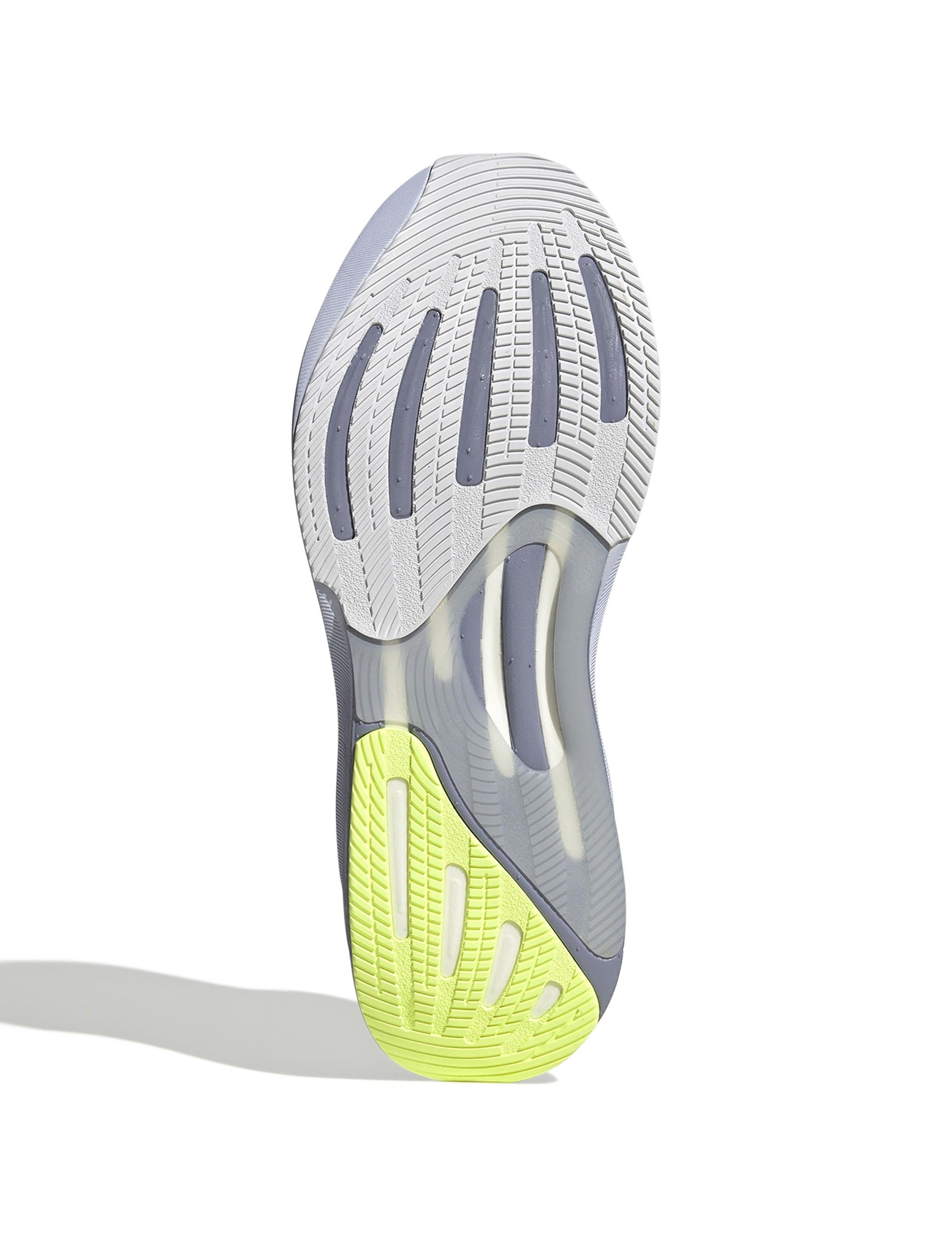 Supernova Rise 2 Running Shoes for Men & Women - Lightweight Cushioned Dash Grey/Matte Silver/Silver Violet - Perfect for Marathon Training, Jogging & Gym Workouts