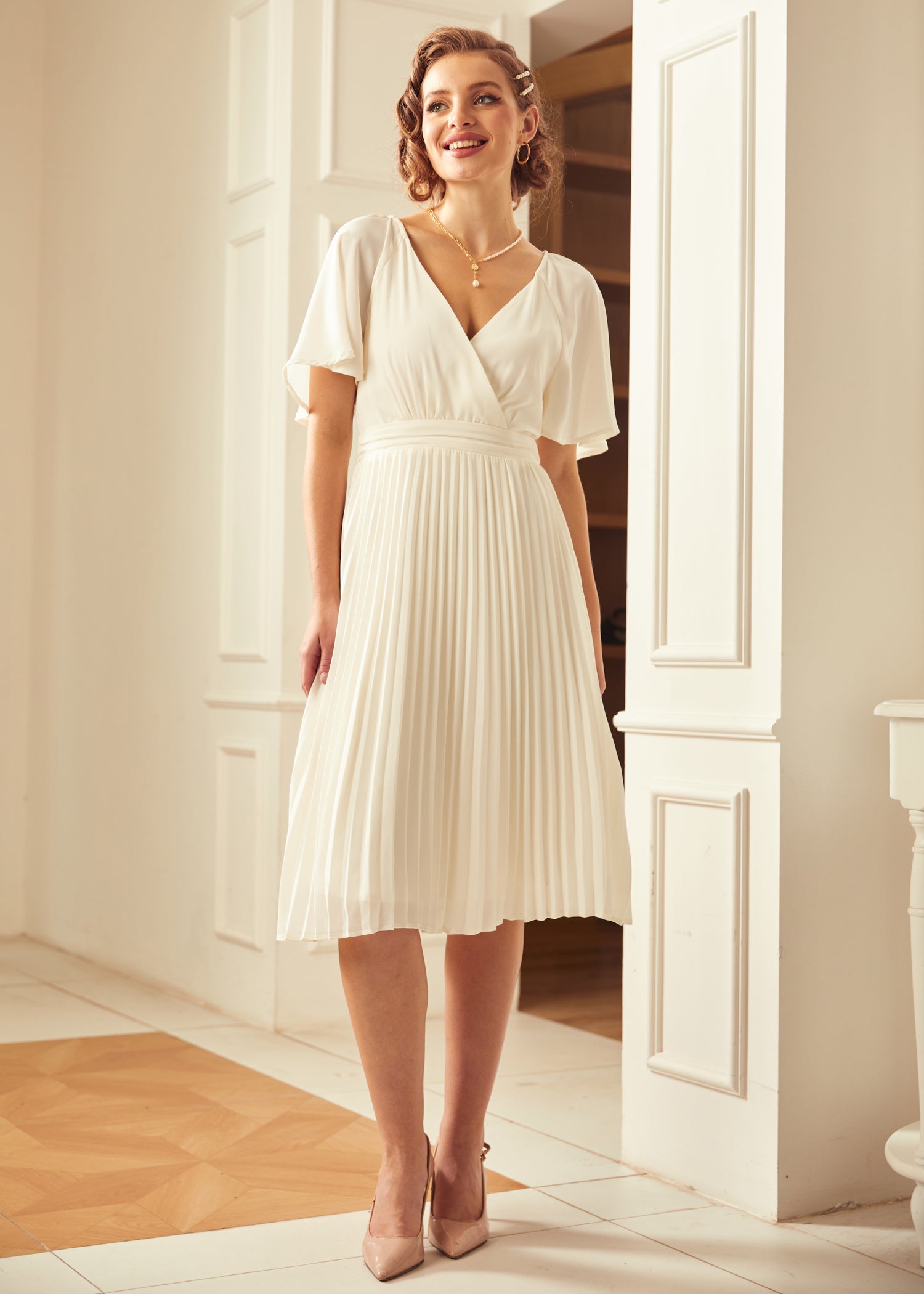 Elegant Elevated In Love Midi Dress for Women - Perfect for Date Nights, Weddings & Special Occasions