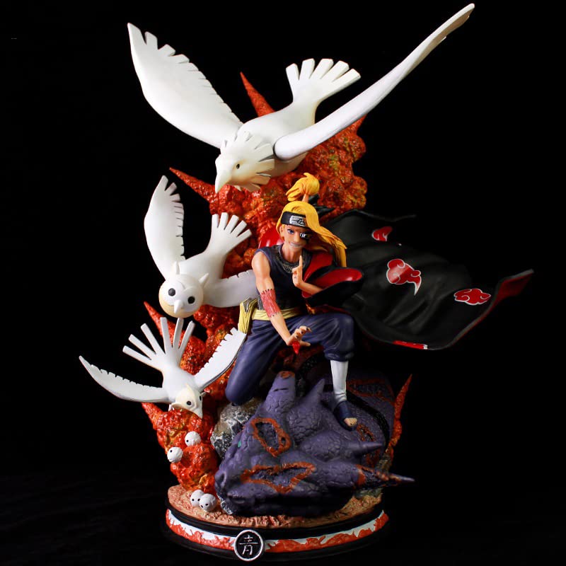 Premium Anime GK Akatsuki Deidara PVC Action Figure - 40cm Tall Collectible Statue for Naruto Fans | Perfect for Home Display, Office Decor & Anime Gift for Collectors