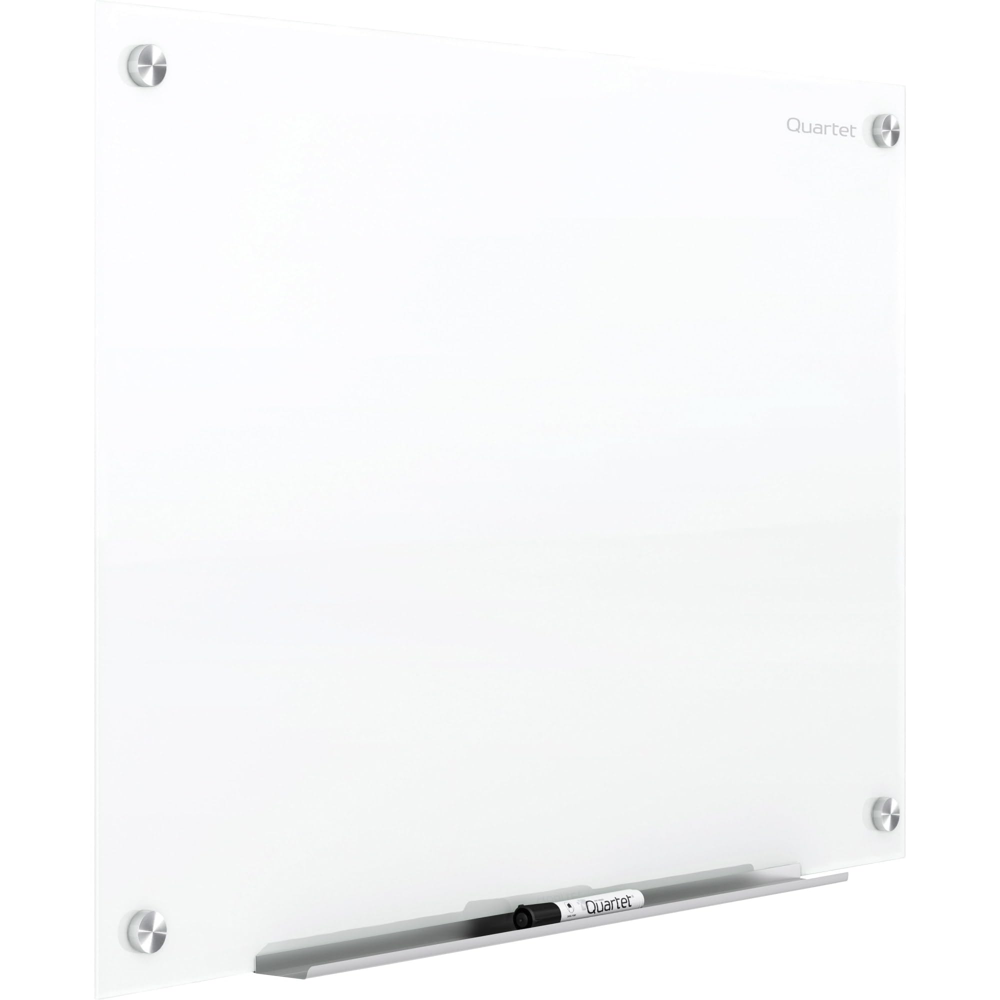 Quartet Magnetic Glass Dry Erase Whiteboard - 48