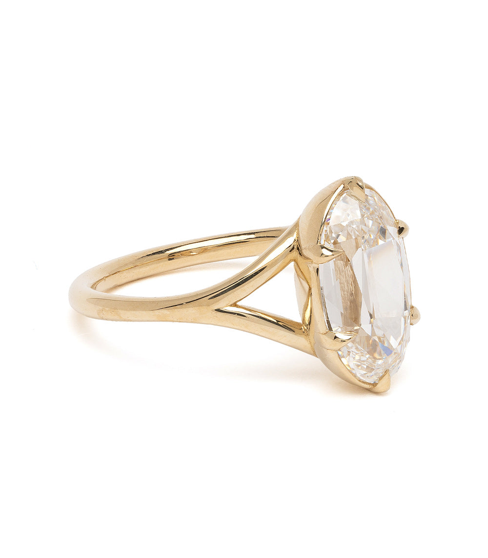 Lab Grown Oval Diamond Engagement Ring - 2.40Ct Marlow Collection | Unique Wedding Band for Proposals & Anniversaries