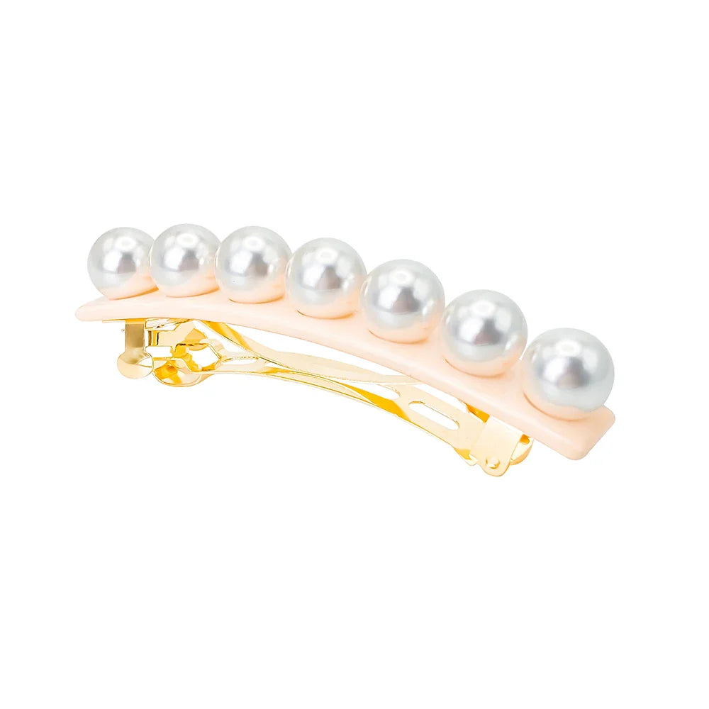 Elegant Pearl Hair Clips for Women - Classic Fashion Hair Accessories for Dresses, Weddings & Special Occasions - Minimalist Hair Jewelry Gift for Her