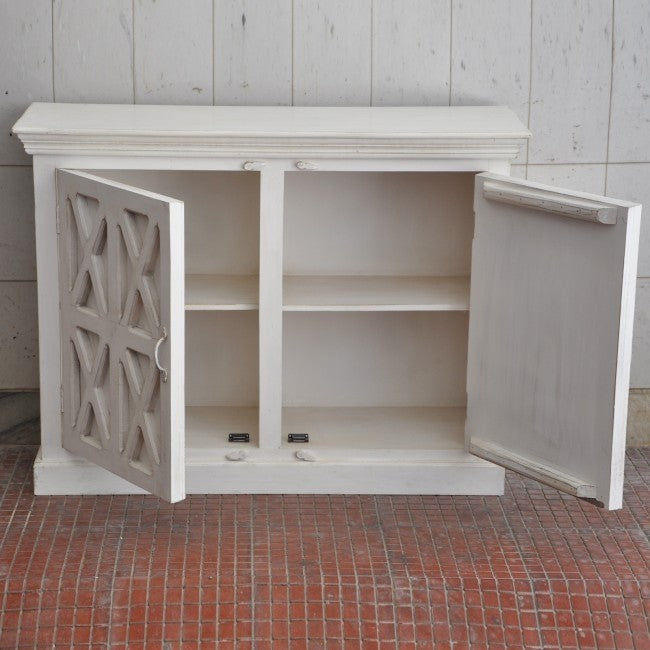 French Style Solid Wood Sideboard Buffet Cabinet - Elegant Dining Room Storage for Dishes, Linens & Entertaining Essentials