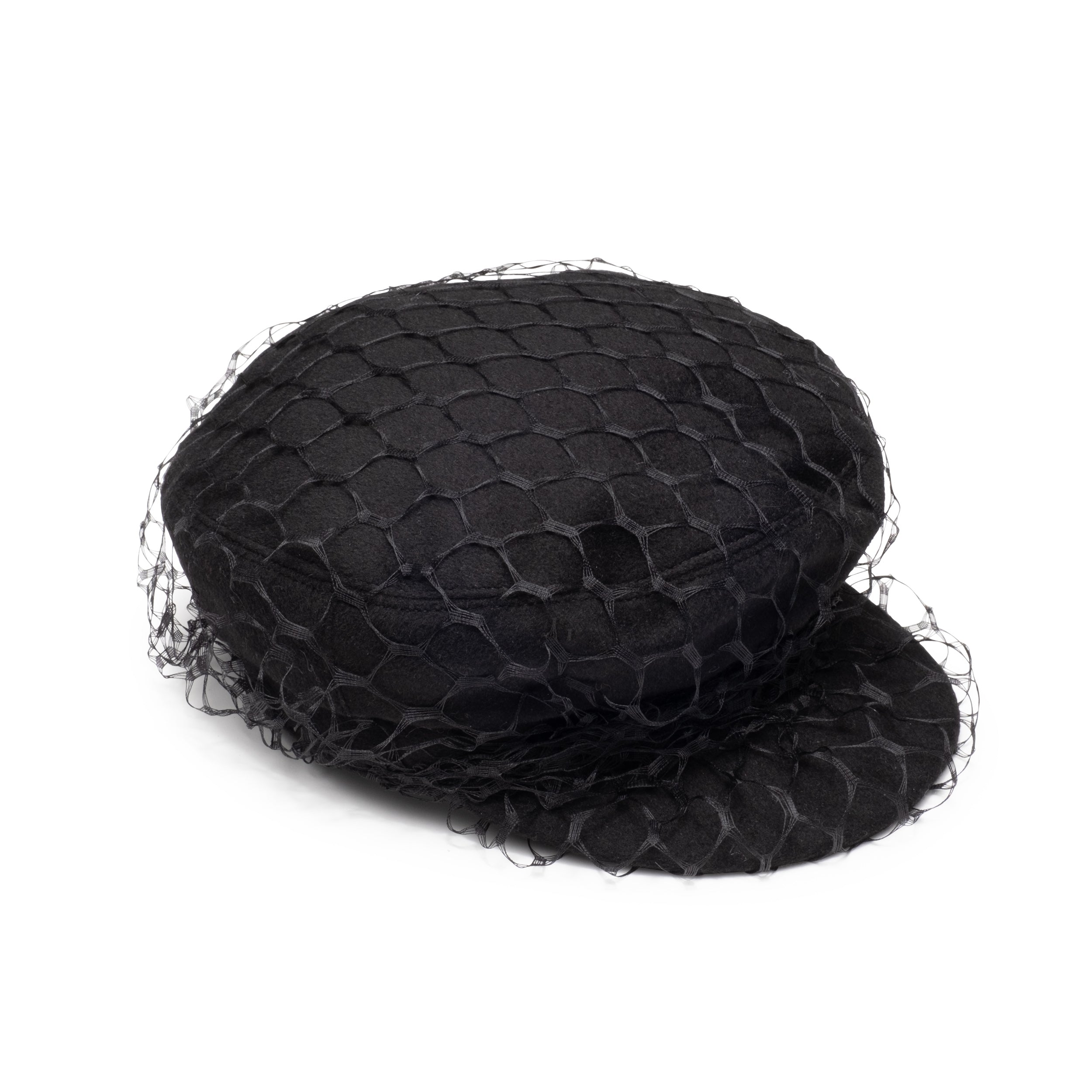 Marina Black Veil Headpiece - Elegant Bridal Hair Accessory for Weddings, Prom & Special Occasions