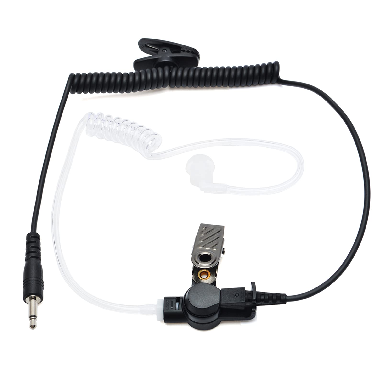 TWAYRDIO 3.5mm Police Surveillance Earpiece - Covert Acoustic Tube Headset for Two-Way Radios, Walkie Talkies & Communication Devices - Ideal for Security Guards, Law Enforcement & Event Staff