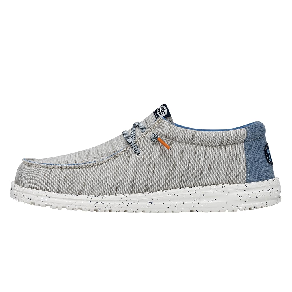 Hey Dude Men's Wally Jersey Slip-On Loafers - Ultra Lightweight & Comfortable Casual Shoes for Men - Perfect for Walking, Travel, and Everyday Wear