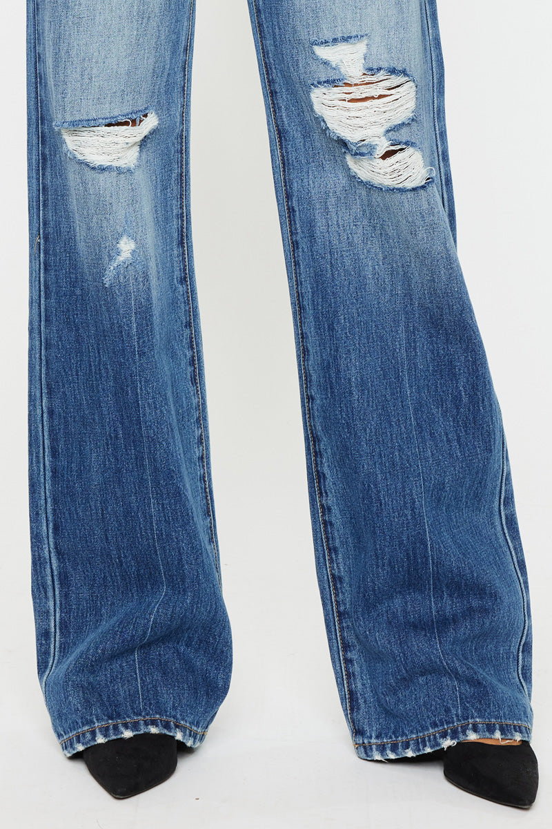 Ariena Women's Ultra High Rise 90s Flare Jeans - Vintage Denim Pants for Casual Outfits & Retro Style