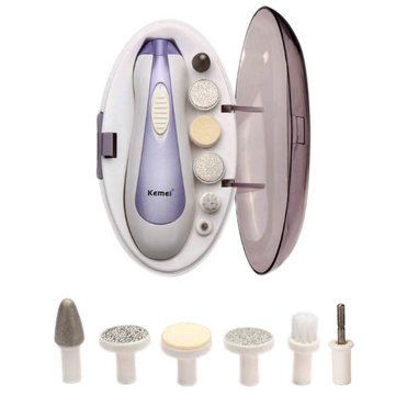 6-in-1 Electric Nail Drill Kit with LED Light - Professional Manicure & Pedicure Set for Home Salon, Nail Art, and DIY Nail Care
