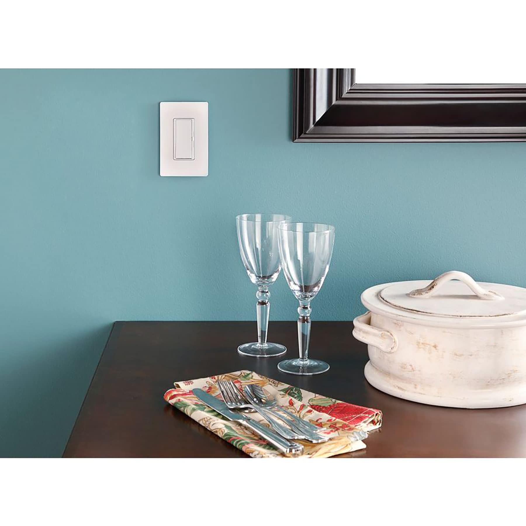 Lutron Claro 1 Gang Screwless Light Switch Cover Plate - Glossy Almond Wall Plate for Decorator & Rocker Switches (96 Pack, CW-1-AL-96) - Perfect for Home, Office & Commercial Electrical Upgrades