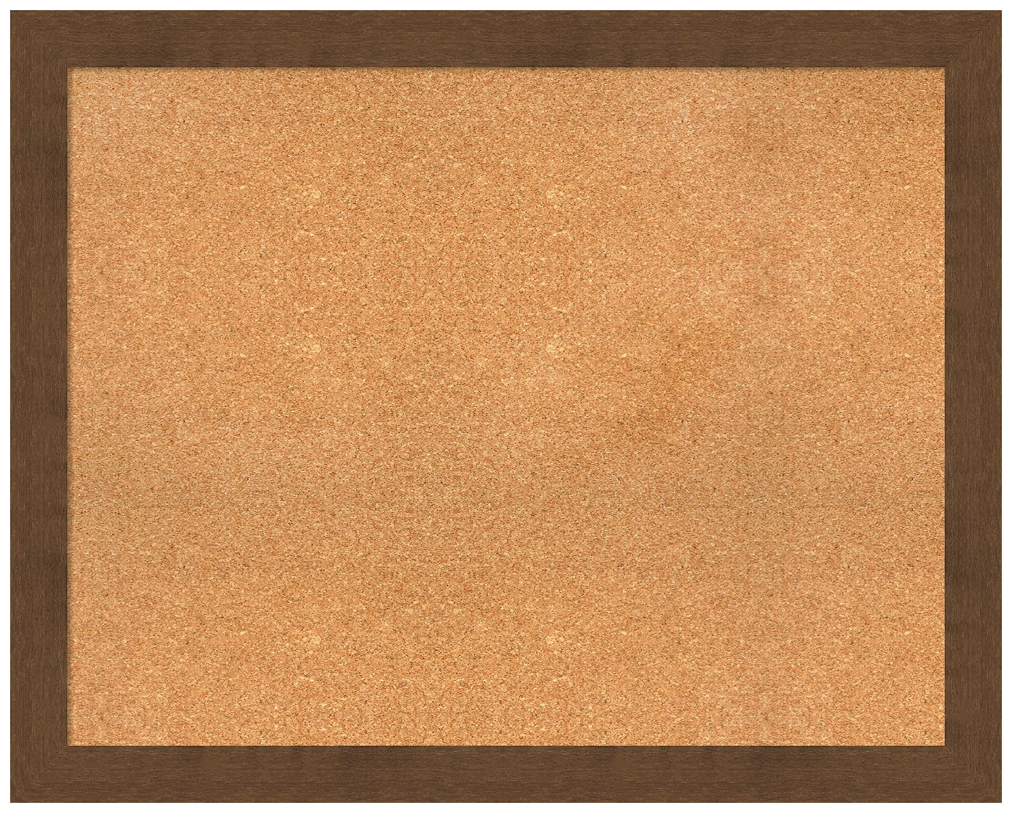 Custom Natural Cork Bulletin Board 40x32 Inches - Handmade Wood Frame in Carlisle Brown - Pin Board for Office, Home & School Organization - Large Wall Mount Message Board for Notes, Photos & Reminders