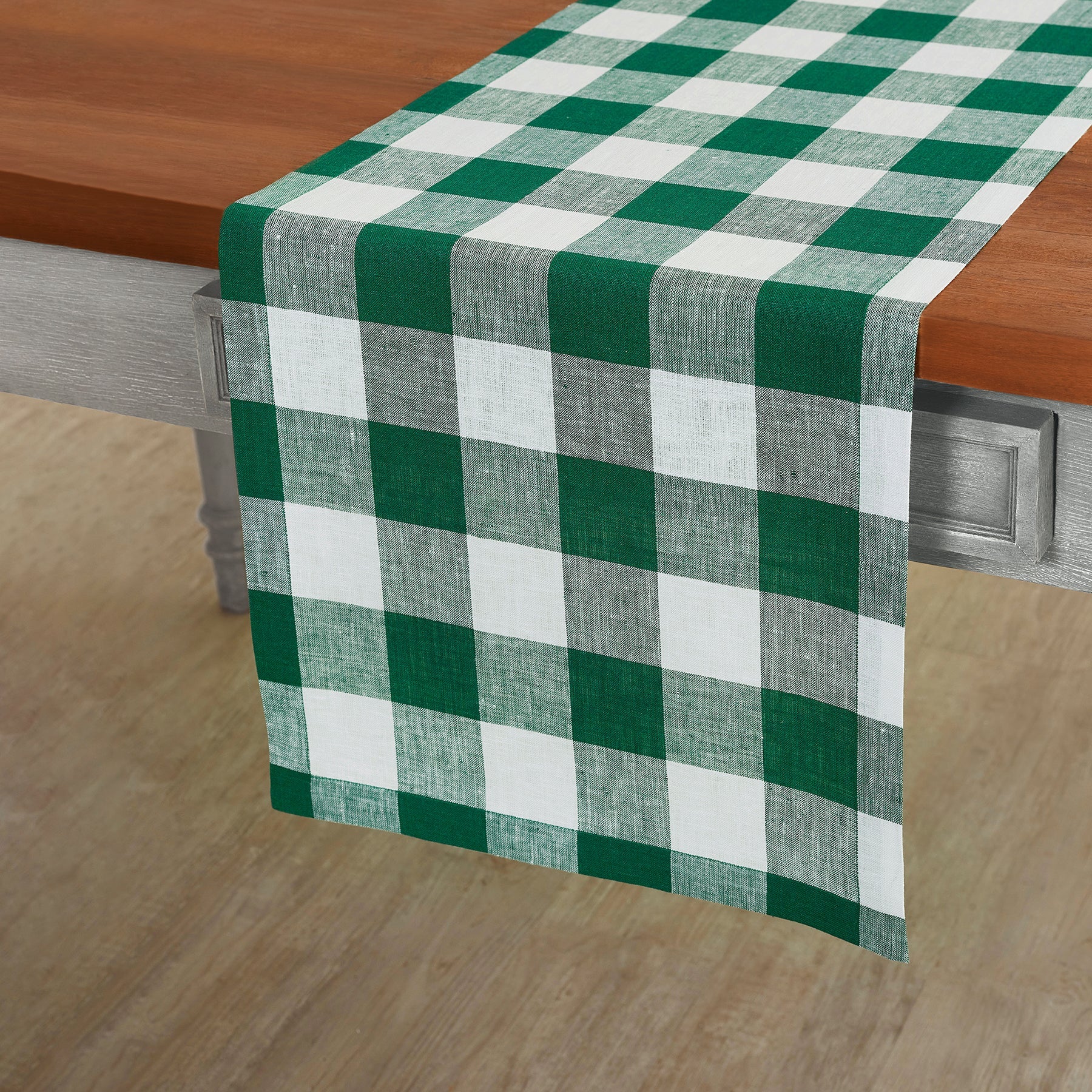 Buffalo Check Plaid Table Runner - Christmas Holiday Farmhouse Dining Decor for Kitchen, Dining Room, and Party Decorations