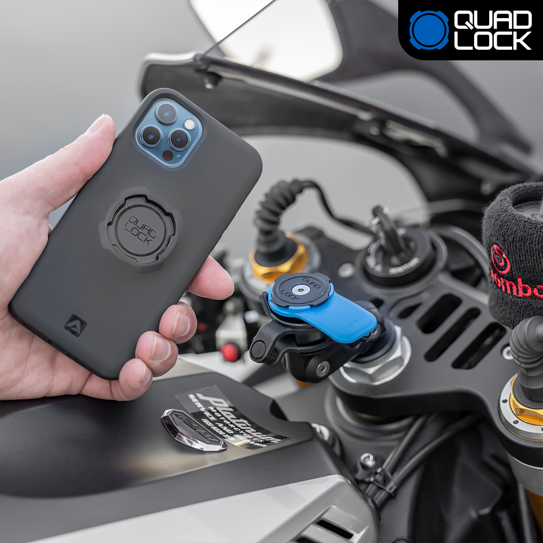 Motorcycle Fork Stem Mounts - Universal Handlebar Phone Holder for Motorcycles, Bikes & ATVs - Perfect for GPS Navigation & Adventure Riding