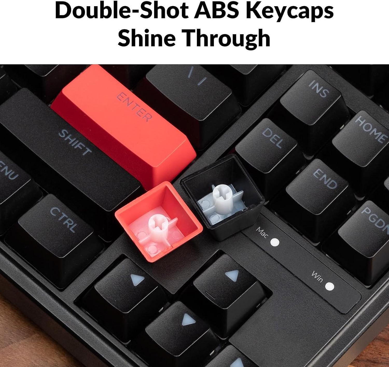 Keychron C3 Pro QMK/VIA Programmable 87-Key TKL Mechanical Gaming Keyboard - Gasket Mount, Red LED Backlight, Red Switches for Mac/Windows/Linux - Perfect for Esports, Coding & Office Work