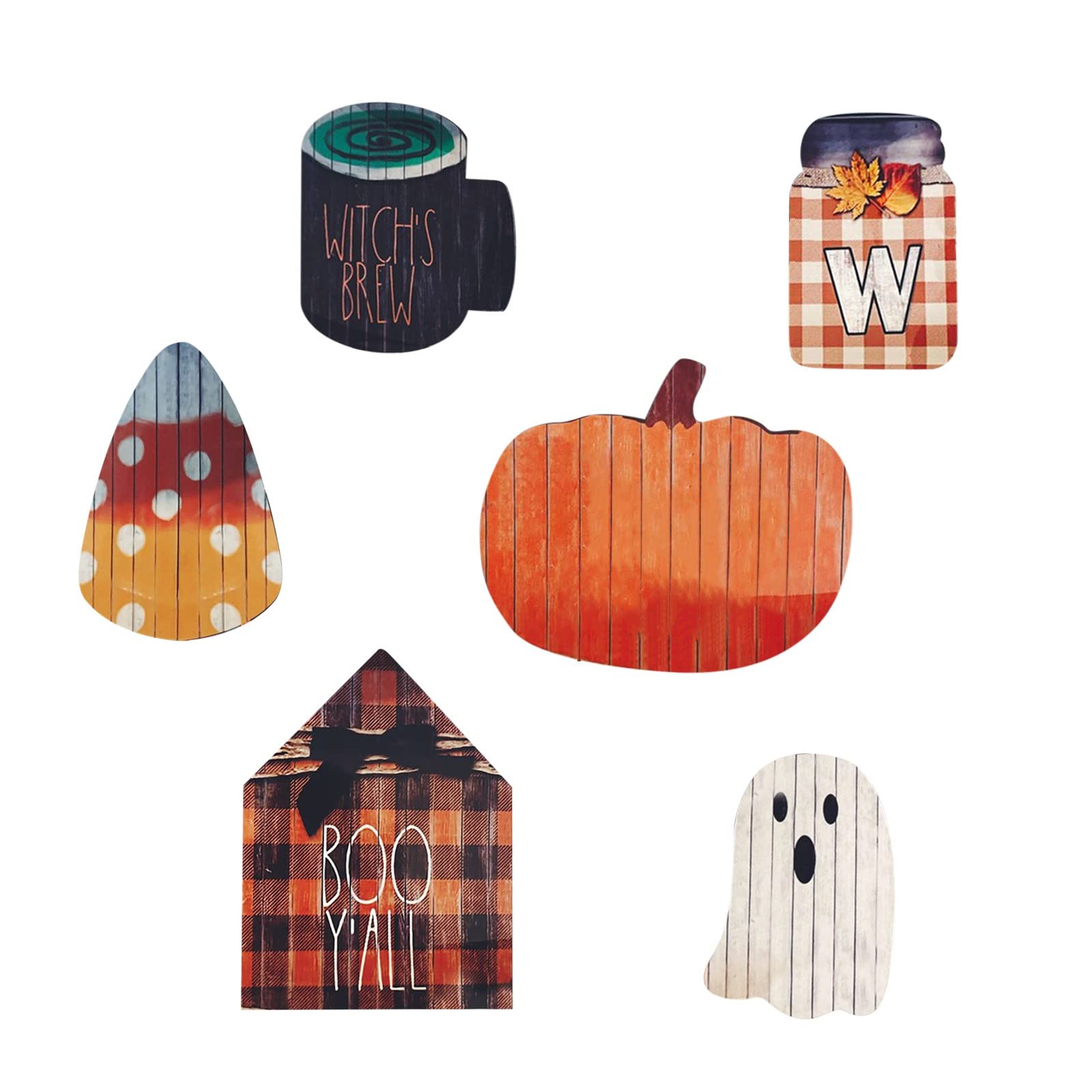 Jolincc Rustic Halloween Tiered Tray Decor - Farmhouse Fall Horror Ornaments & Blessed Home Decorations (Multicolor, One Size) - Perfect for Halloween Party, Thanksgiving Table Centerpiece & Seasonal Home Decor