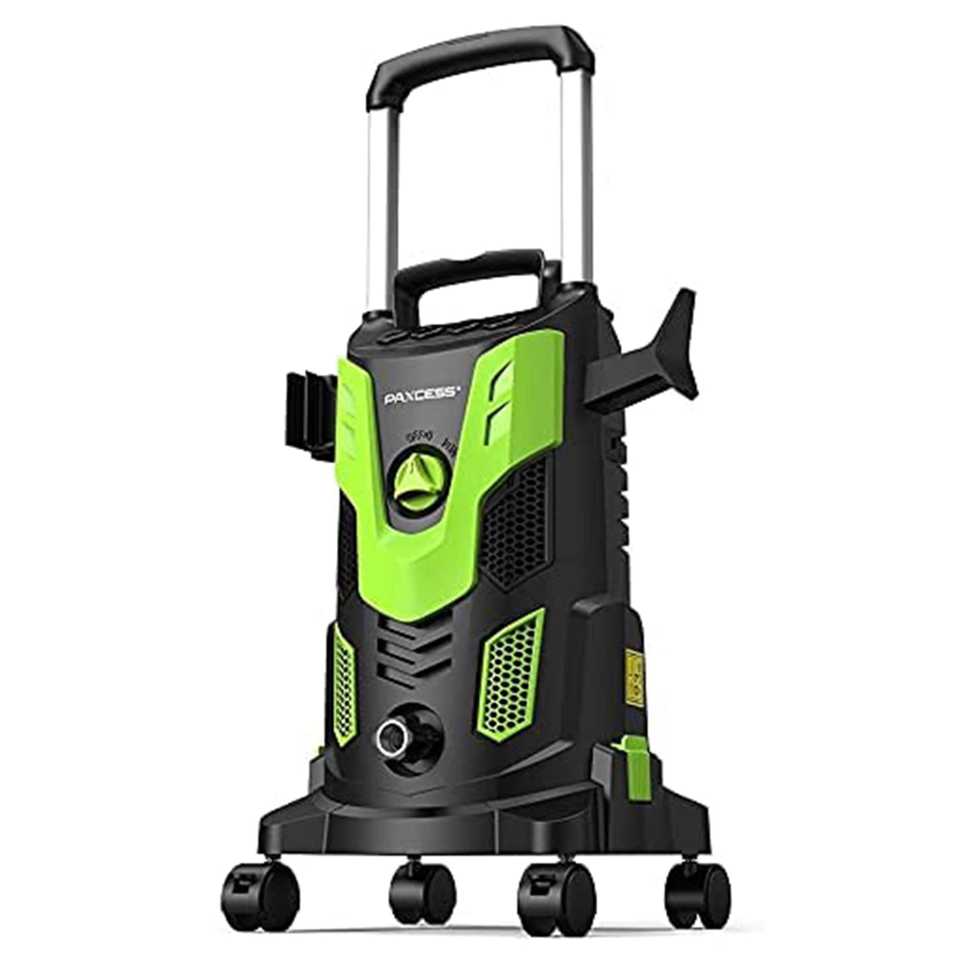 PAXCESS HWY23E 3000 PSI Electric Pressure Washer - Portable Power Cleaner with 4 Nozzles, Wheels & Accessories for Car Washing, Deck Cleaning, Patio, Driveway, Home Exterior & Outdoor Furniture Maintenance | Ideal for Residential & Commercial Use