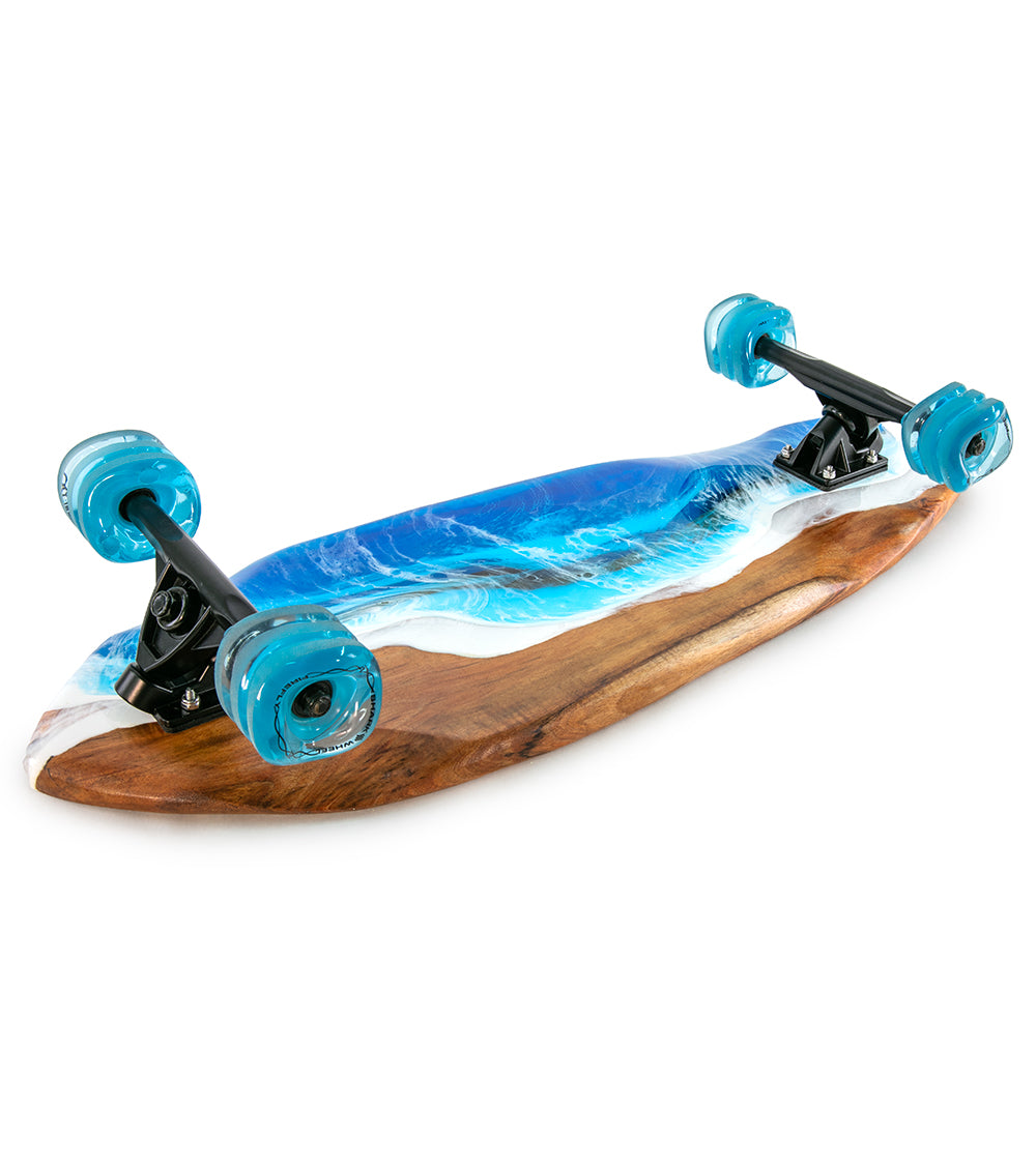 Premium Handcrafted Koa Resin Skateboard #027 - Durable & Unique Design for Professional Skaters & Collectors | Perfect for Street Skating, Park Riding & Display