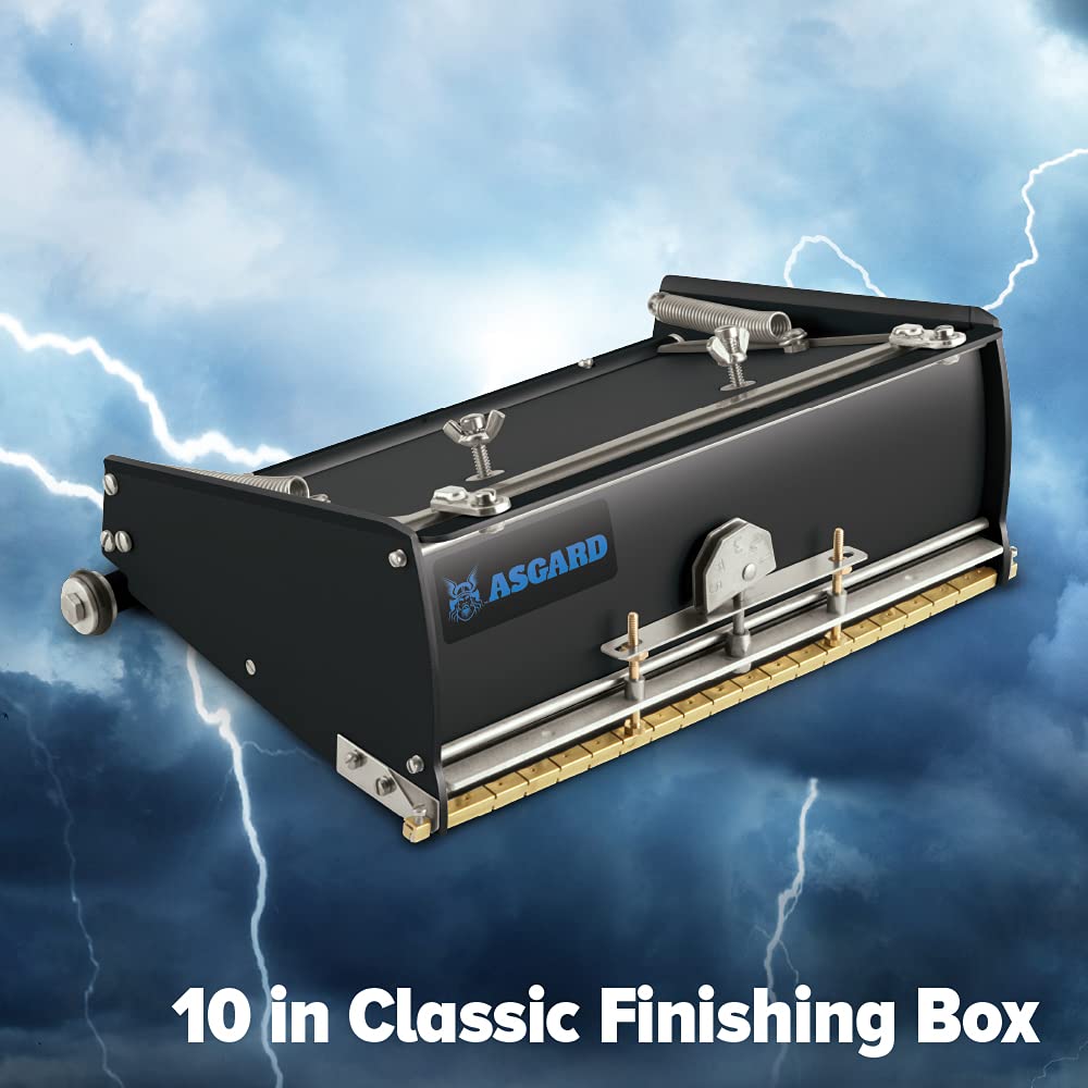 Asgard 10 Inch Drywall Flat Finishing Box - Professional Quality Drywall Tool with 5 Year Warranty - Perfect for Smooth Wall Finishing, Home Renovation & Construction Projects