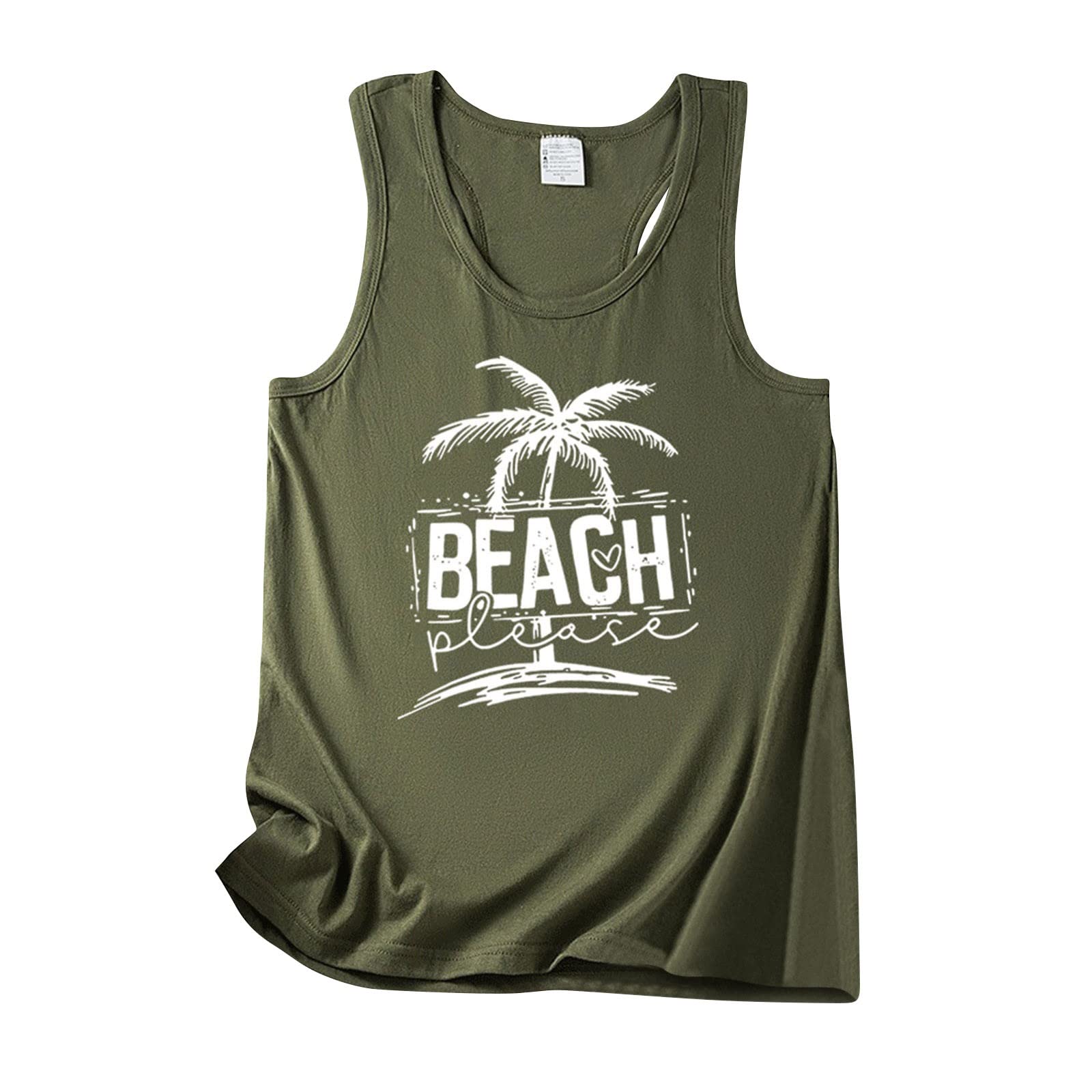 QUFECH Women's Cropped Tank Tops - Round Neck Solid Color Long Sleeve Printed Summer Tops, Sleeveless Vest & Halter T-Shirts for Casual Wear, Gym, Beach & Outdoor Activities