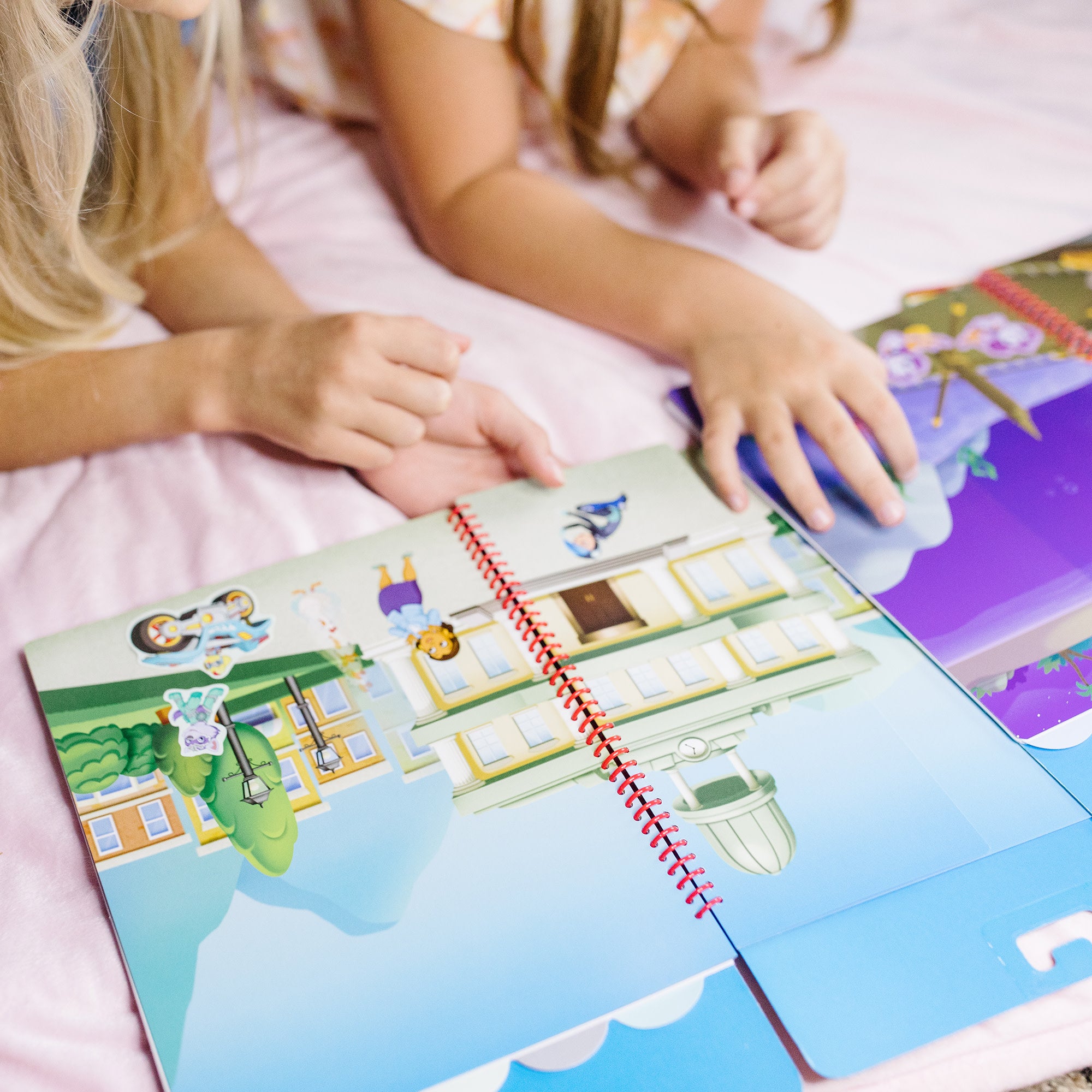 PAW Patrol Restickable Stickers Flip Flap Pad - Reusable Activity Book for Kids with Classic Missions | Perfect for Travel, Road Trips & Quiet Playtime