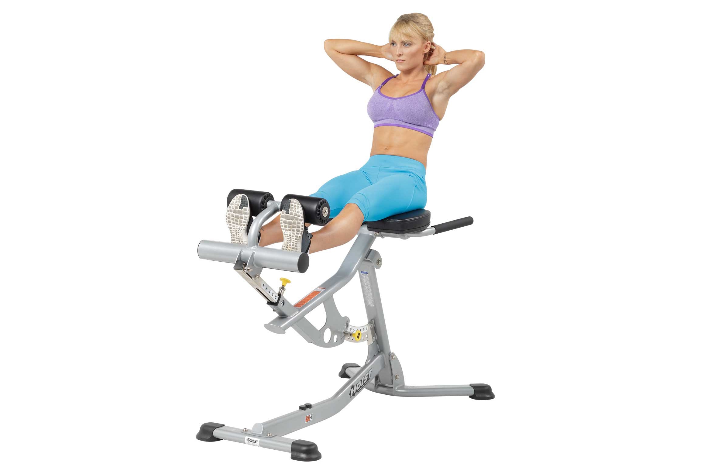 Hoist AB/Back Roman Hyper Bench (HF 5664) - Professional Strength Training Equipment for Home & Gym - Perfect for Core, Abs, and Back Workouts