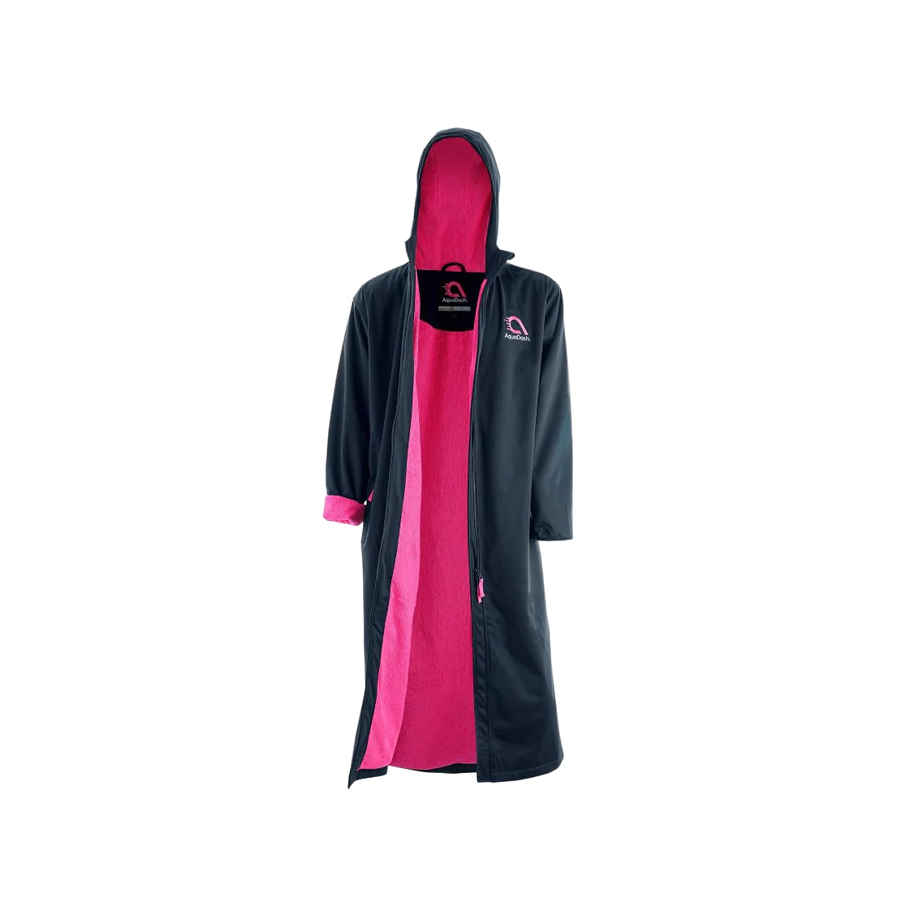 AquaDash Kids Extra Long Swim Parka - Natural Cotton Waterproof Swimwear for Boys & Girls - Perfect for Swimming Lessons, Beach Trips & Poolside Relaxation
