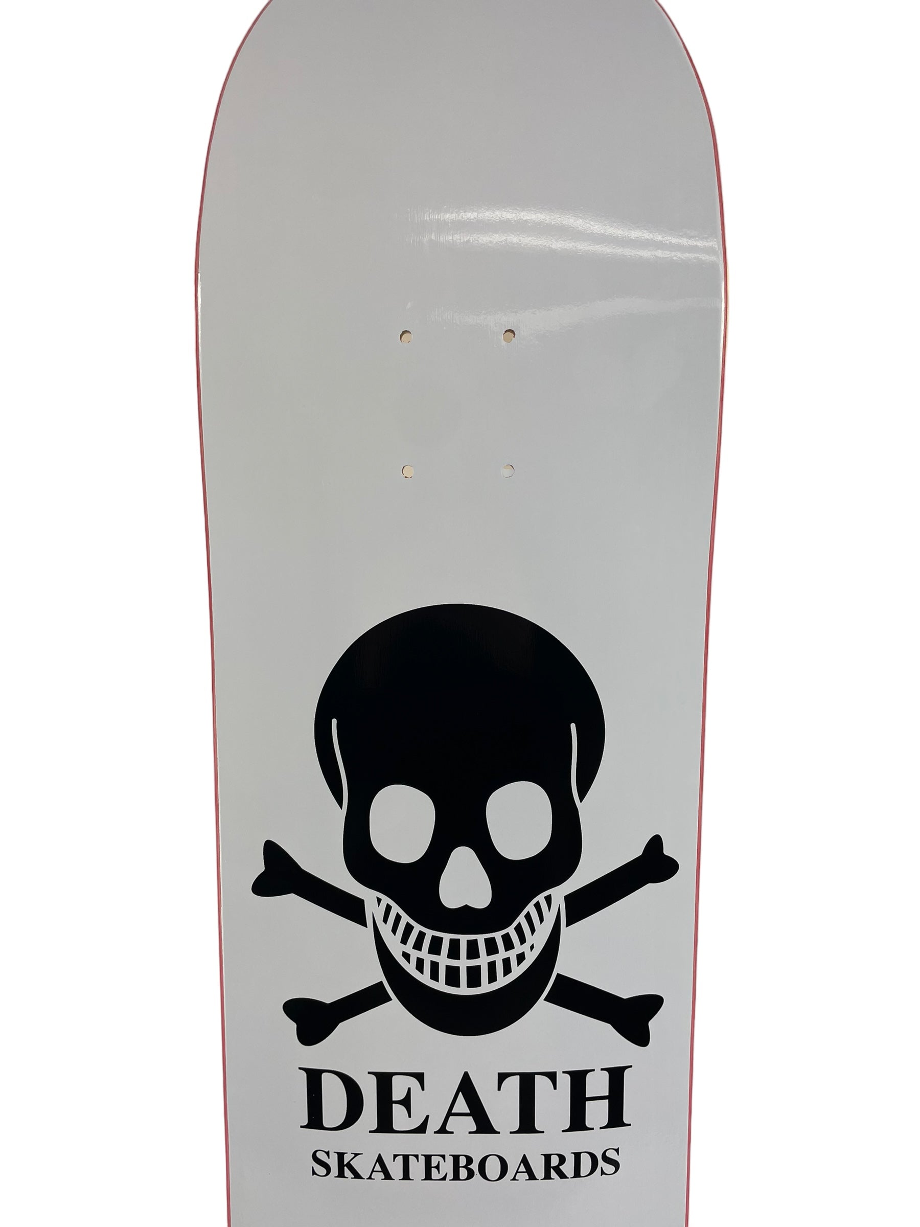 Death OG White Skull Skateboard Deck by Death Skateboards - Choose Your Size - Perfect for Street Skating & Skate Park Tricks