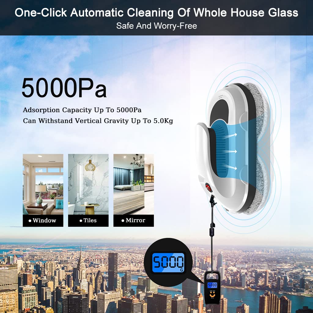 Smart Wet Mopping Robot with Dual Spinning Microfiber Pads - Automatic Floor Cleaner for Hardwood, Tile, Laminate & Glass Floors | Perfect for Homes, Offices & Pet-Friendly Spaces