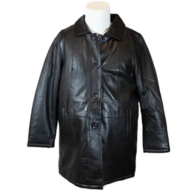 BOL Women's Button Up Leather Jacket - Stylish Faux Leather Moto Jacket for Women, Casual & Office Wear, Perfect for Fall & Winter Fashion