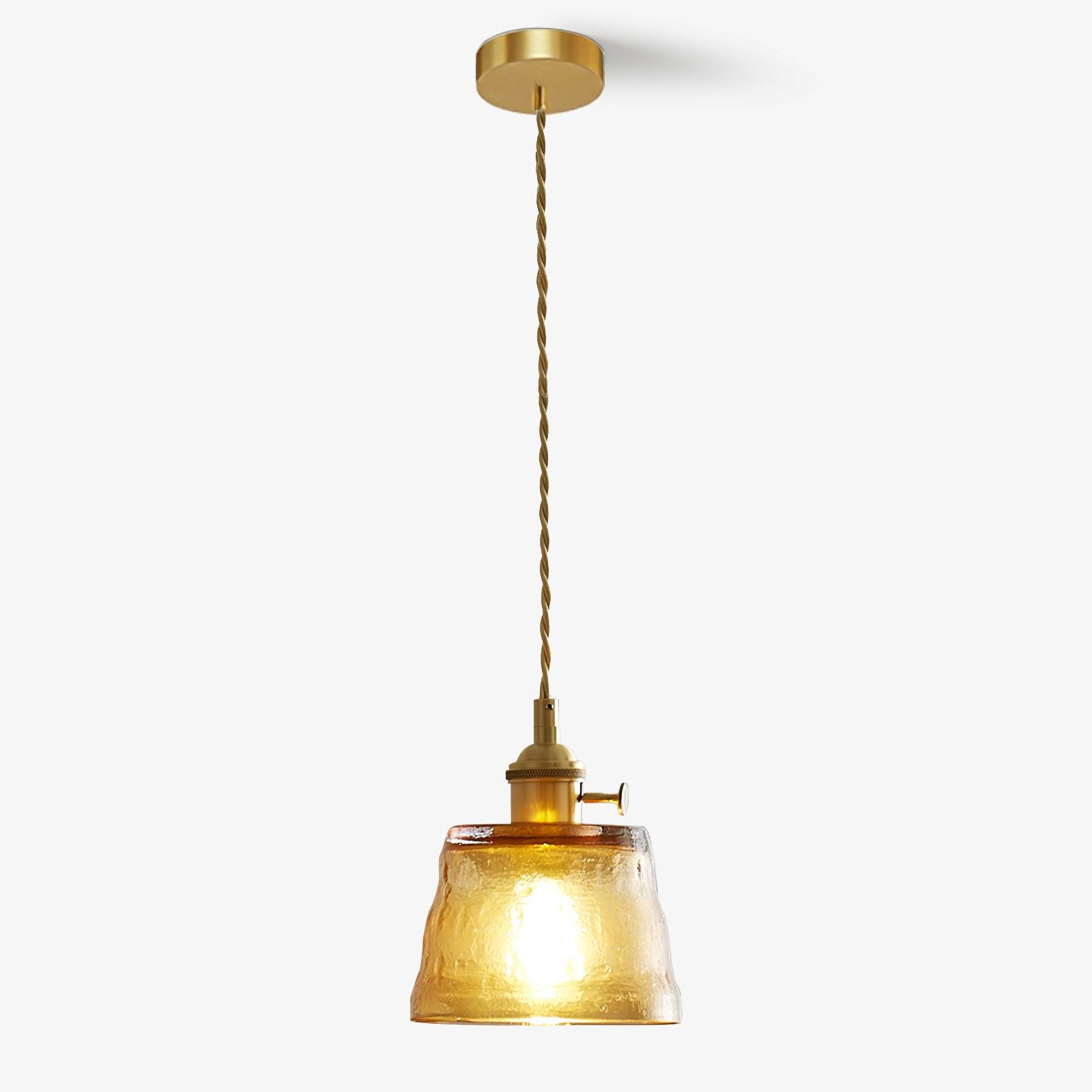 Modern Glass Cup Pendant Light - Elegant Hanging Chandelier for Kitchen Island, Dining Room & Bedroom Decor