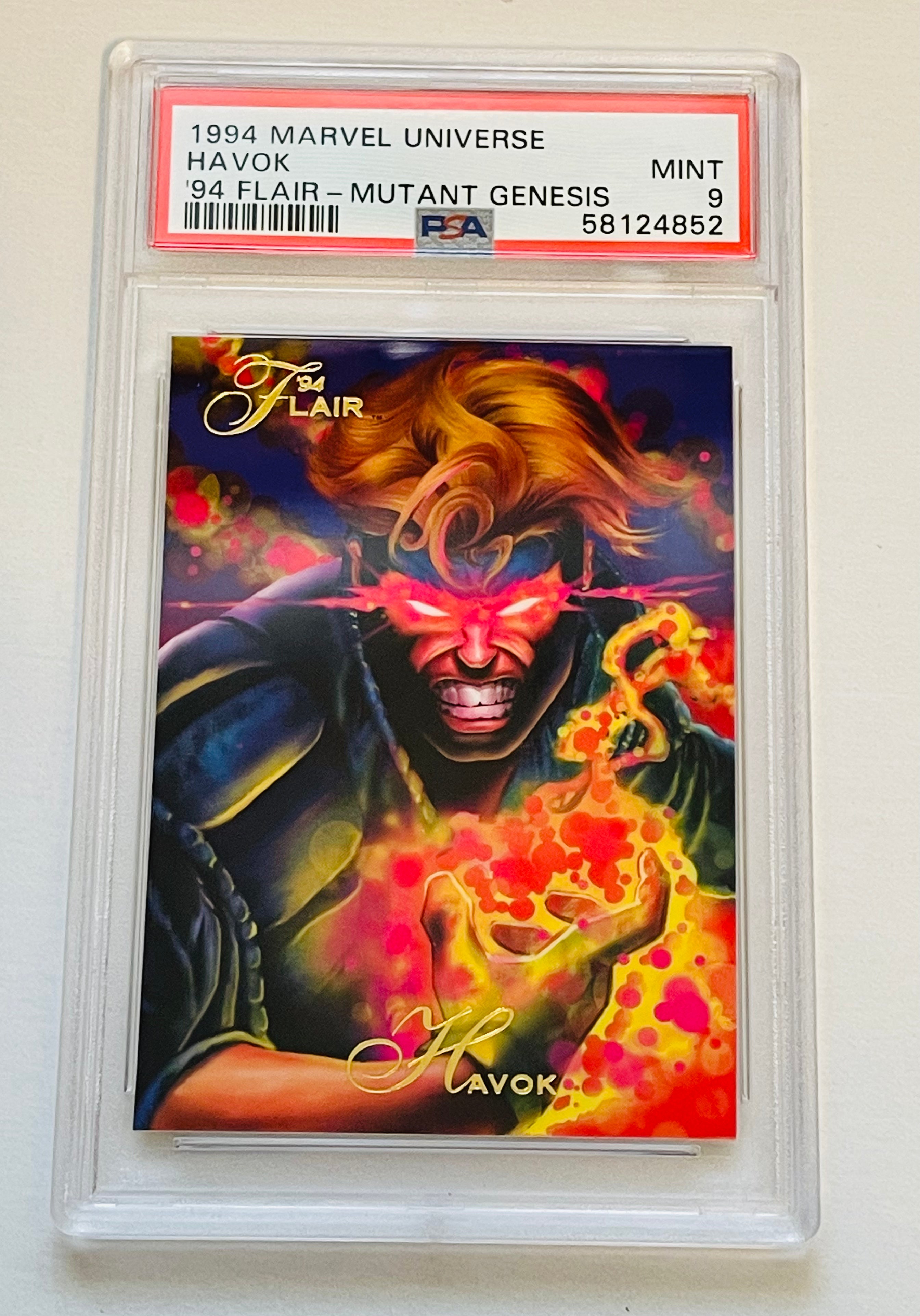 1994 Marvel Universe Flair Havoc PSA 9 High Grade Trading Card - Perfect for Collectors & Marvel Fans