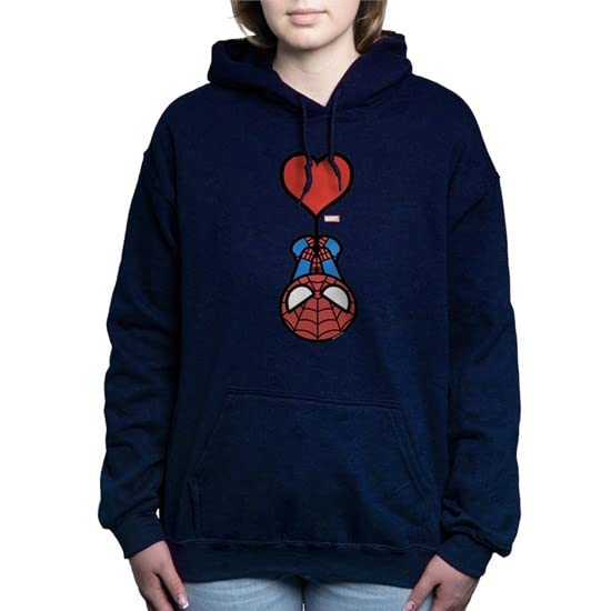 Spider-Man Heart Graphic Sweatshirt - Marvel Superhero Hoodie for Men & Women - Perfect for Cosplay, Halloween & Casual Wear