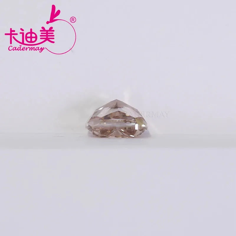 CADERMAY Cushion Cut 1.813CT VVS1 Clarity Fancy Brownish Pink CVD Lab Grown Diamond Loose Stone for Jewelry Making - Engagement Rings, Necklaces & Custom Jewelry Designs