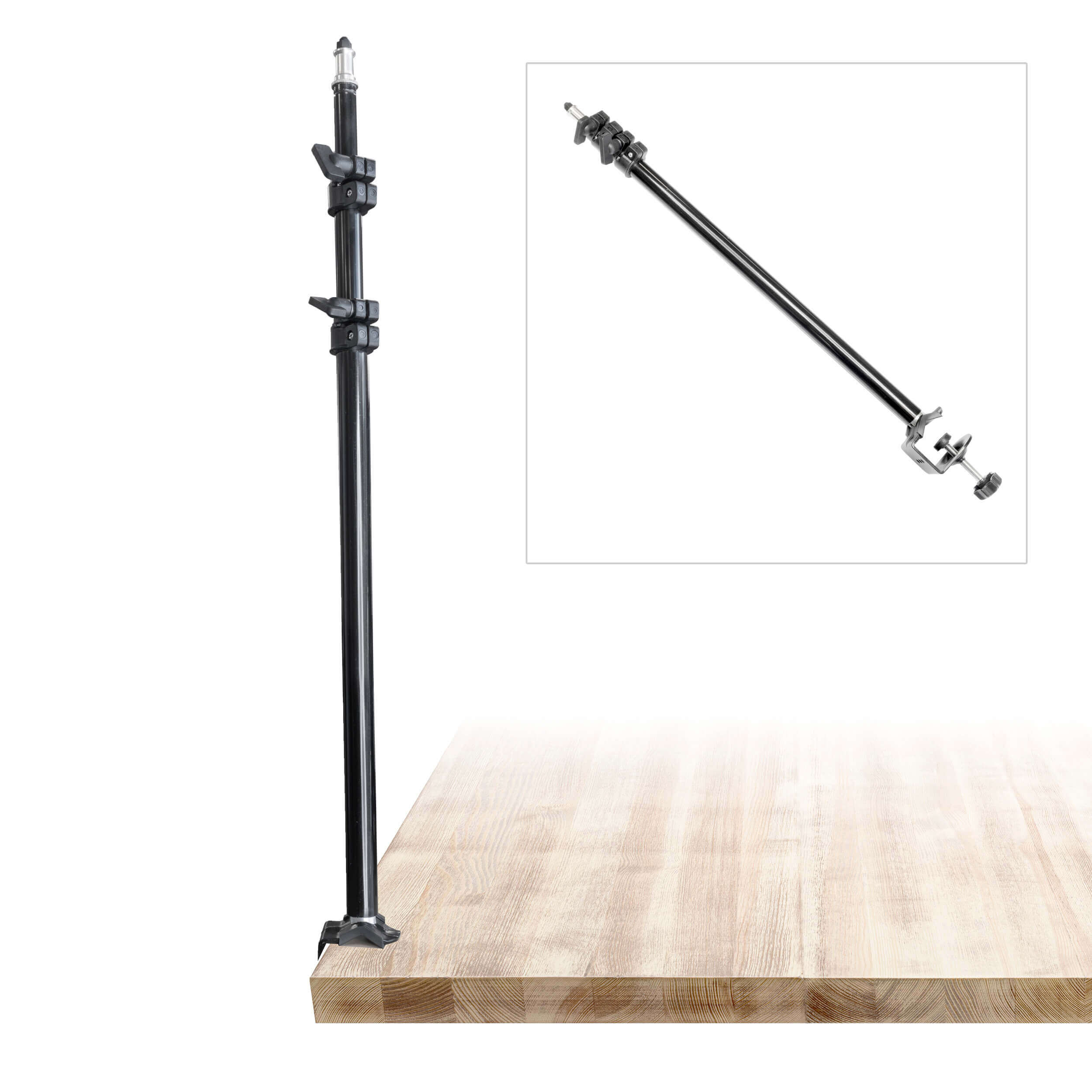 GLOWPAD 450S Daylight Balanced LED Panel with Adjustable Table Mount Stand - Perfect for Photography, Videography, and Studio Lighting