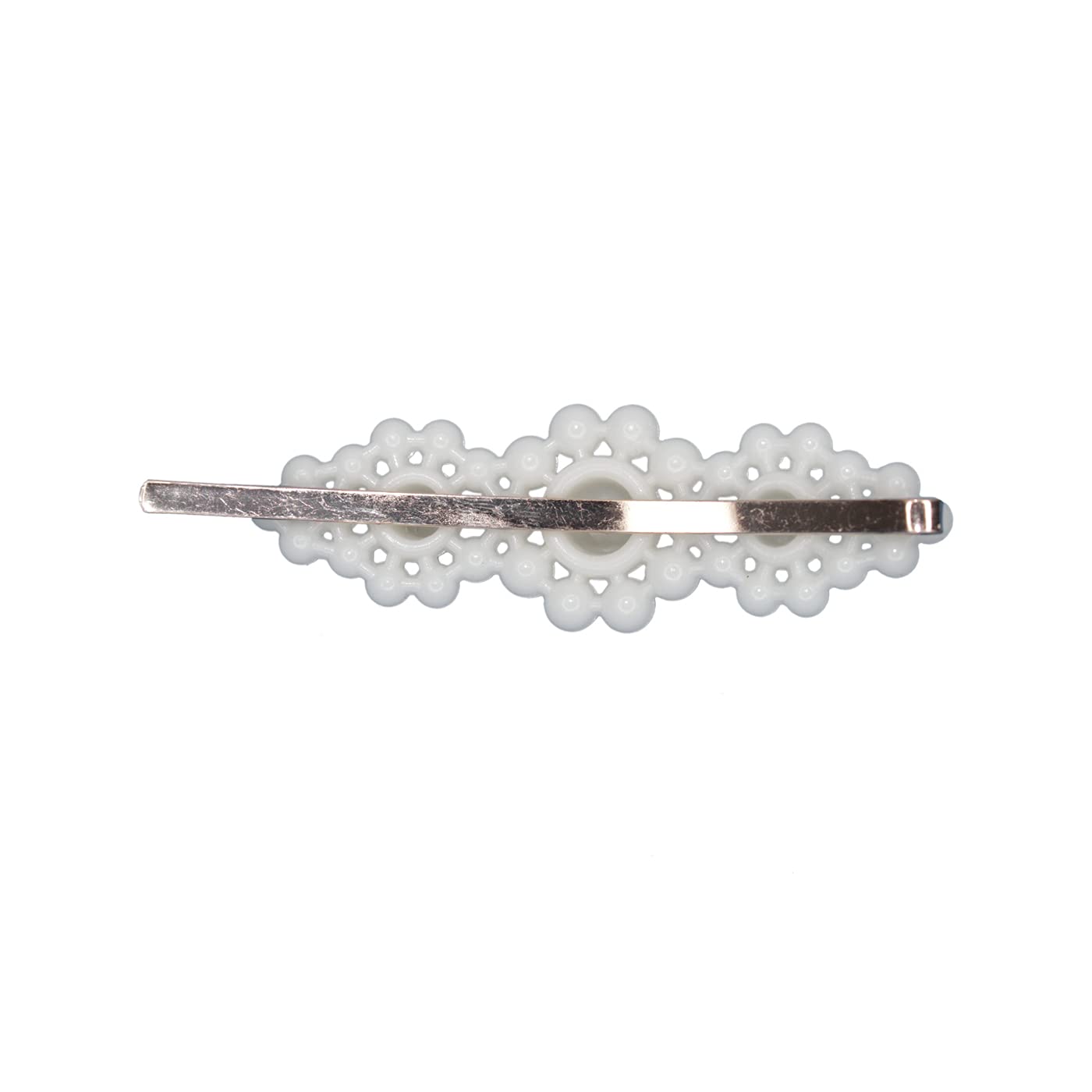 Prime Pearl Metal Hair Clips - Elegant Barrettes & Hairpins for Women & Girls (Pack of 1) | Perfect for Updos, Ponytails & Everyday Hair Styling