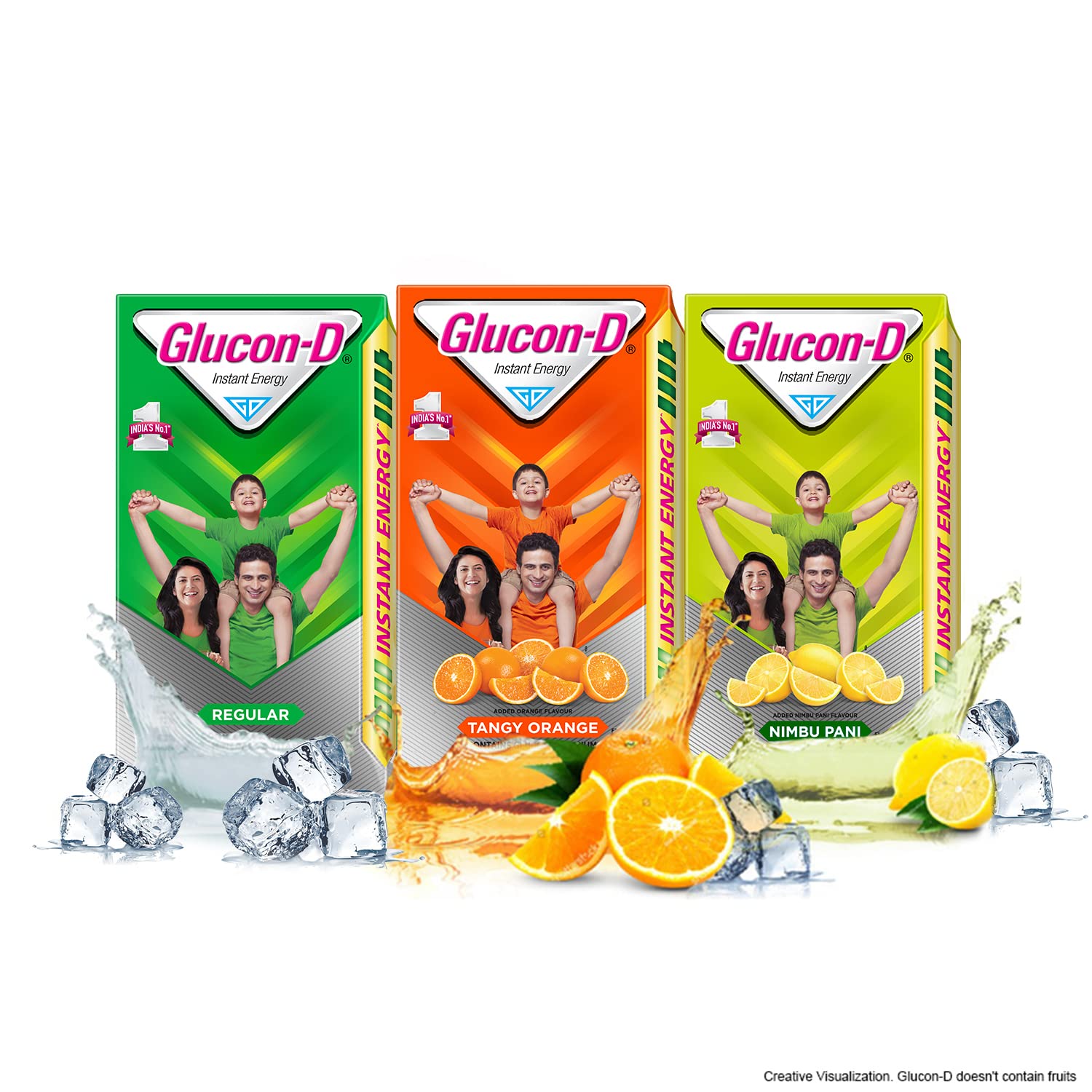 Glucon-D Regular Glucose Powder 1kg Refill Pack - Instant Energy Drink Mix with Vitamin D2 for Immunity Support - Perfect for Sports, Workouts & Quick Energy Boost