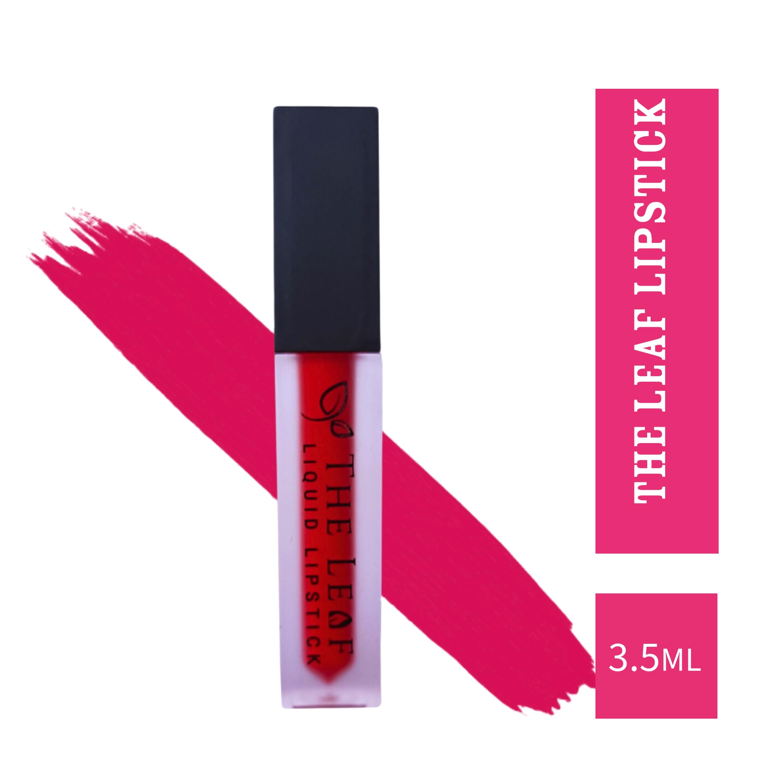 The Leaf Lipstick - Smooth, Weightless Liquid Lip Color with Long-Lasting Finish | 3.5ml Cherry Berry Shade | Perfect for Everyday Wear, Date Nights & Special Occasions