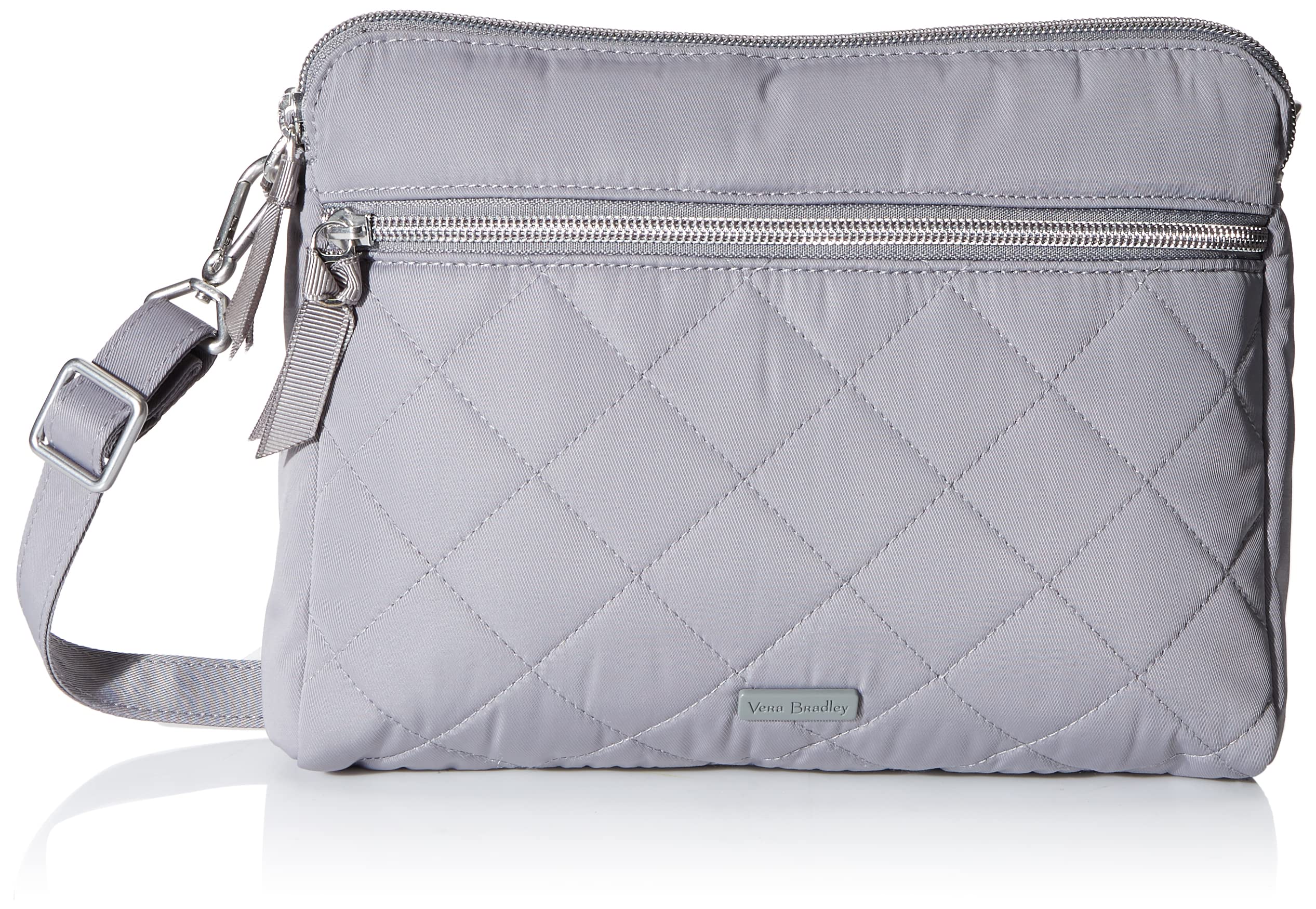 Vera Bradley Women's Performance Twill Triple Compartment Crossbody Purse - Stylish & Functional Small Shoulder Bag for Work, Travel & Everyday Use