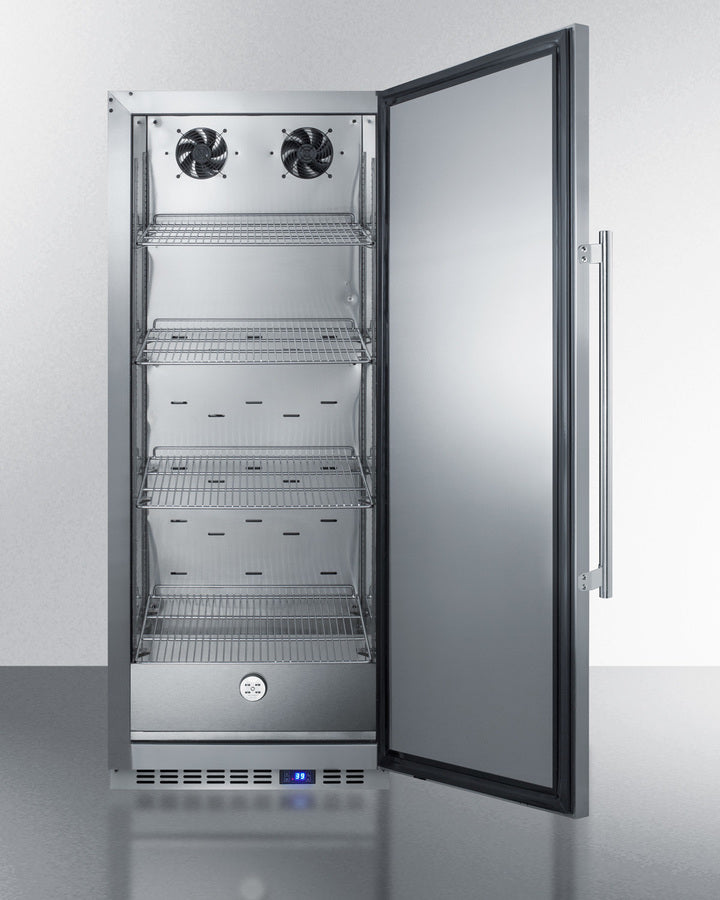 Accucold 24 Inch Wide All Refrigerator - Stainless Steel Interior & Exterior - FFAR121SS - Perfect for Home, Office, or Commercial Use