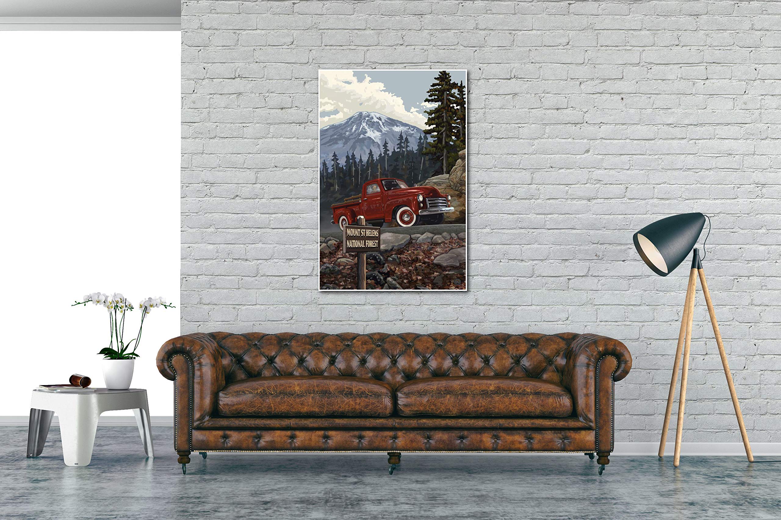 Mt St Helens National Forest Giclee Art Print - 30x45 Inch Wall Decor Landscape Poster by Paul A. Lanquist - Perfect for Living Room, Office & Home Decoration
