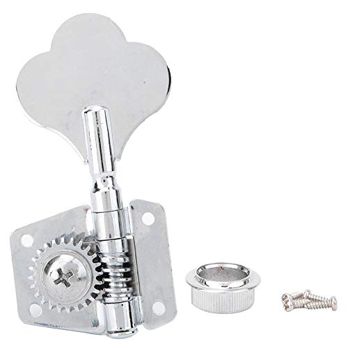 VBESTLIFE Electric Bass Machine Heads - Premium Open Gear Tuners with Knobs for Precise String Tuning (Set of 4) - Perfect for Electric Bass Guitar Maintenance & Replacement - Ideal for Musicians, Performers & DIY Guitar Repair