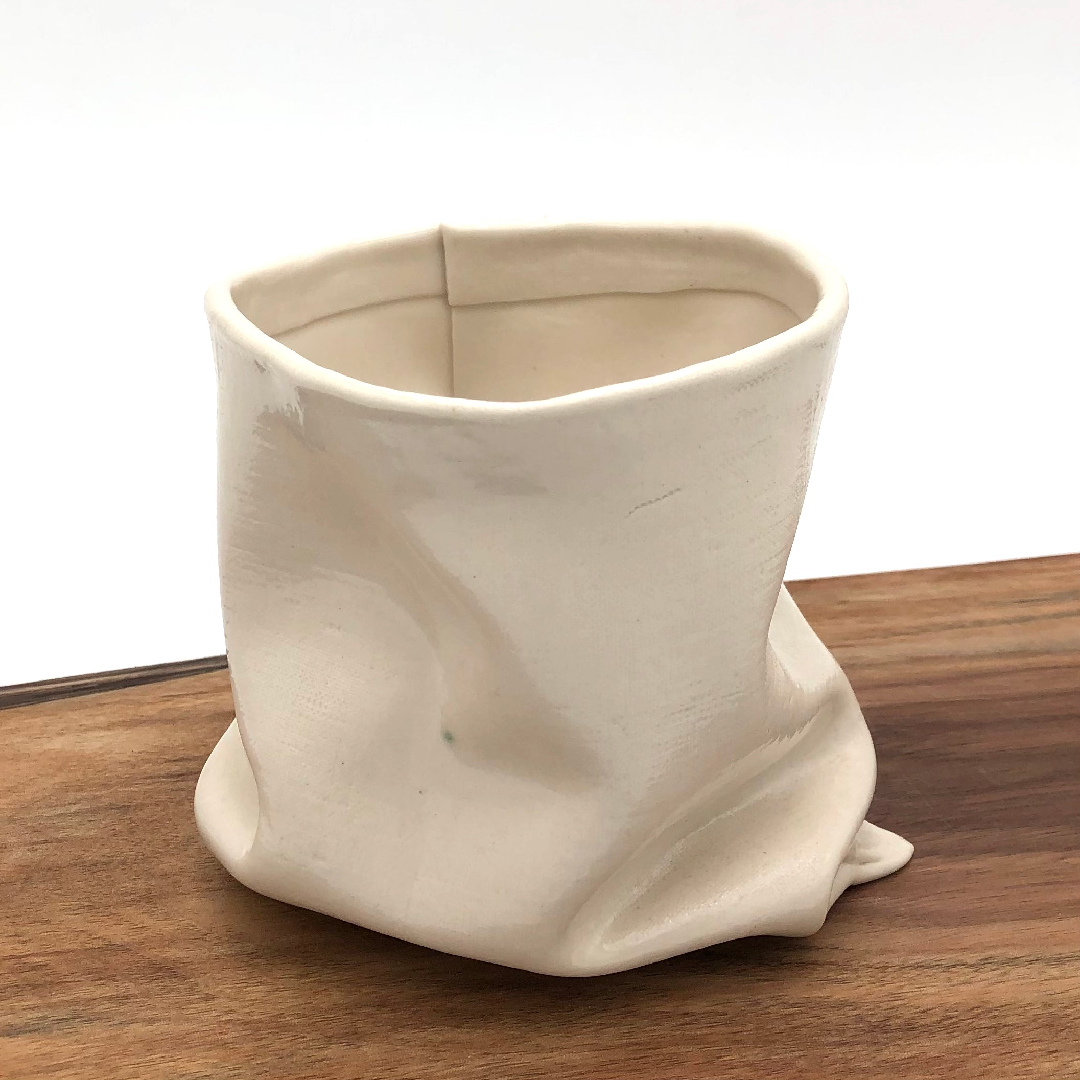 Chandra Beadleston Ceramic Bag Sculpture - Medium Size Handmade Art Piece for Home Decor, Gift & Office Display (Assorted Designs) | Perfect for Shelf Decor, Table Centerpiece & Artistic Gift Giving