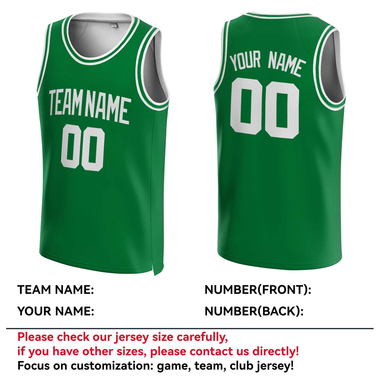 Custom Basketball Jerseys - Personalized with Name & Number - Men's Women's Youth Kids Basketball Uniforms - Perfect for Team Games, Tournaments & Fan Apparel