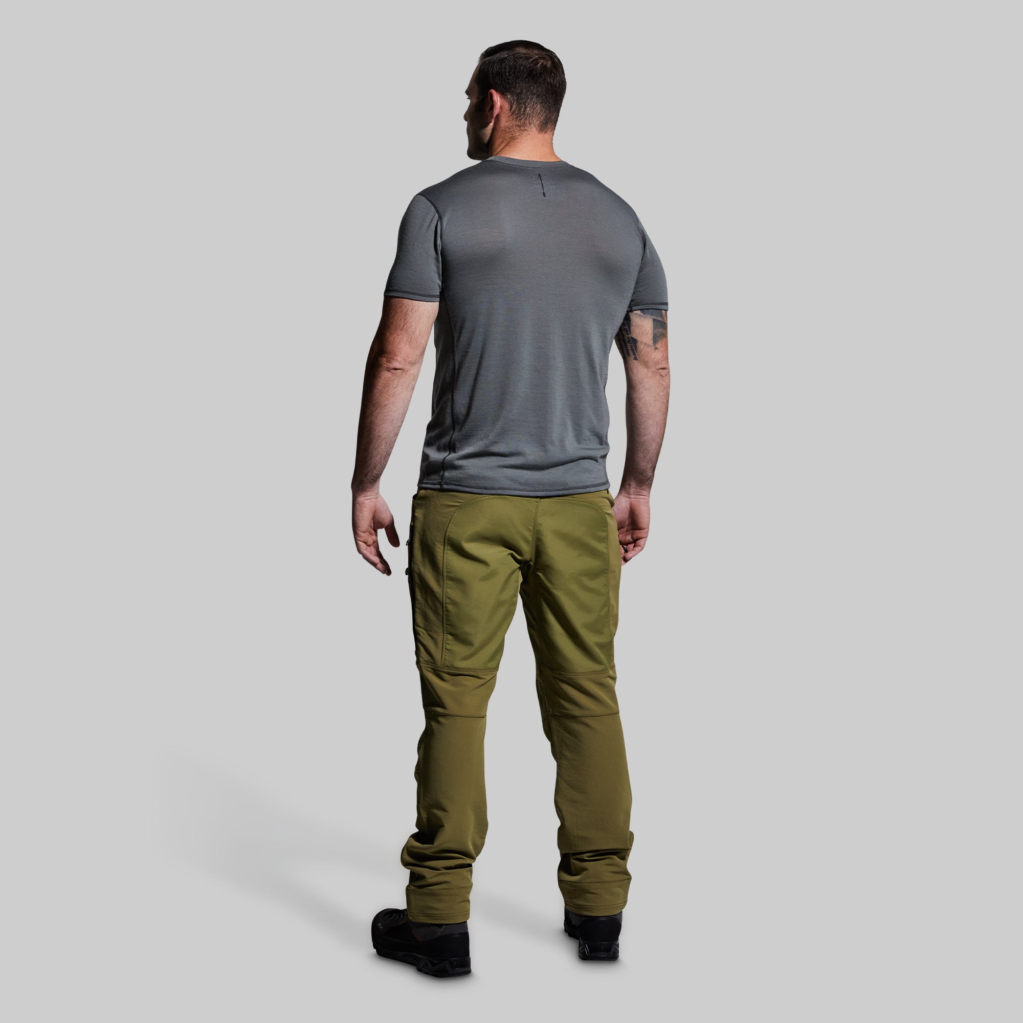 Men's Frontier Pant - Deep Moss Green Outdoor Hiking & Camping Trousers for Adventure & Travel