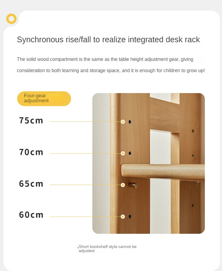 Solid Wood Floor-to-Ceiling Bookshelf - Beech & Oak Wooden Storage Shelf for Books, Toys, and Home Decor | Perfect for Living Room, Nursery, and Home Office Organization