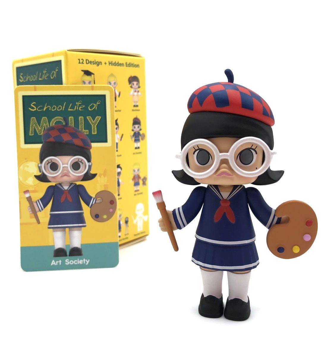 Molly School Life Series Collectible Figure by Kenny Wong - Perfect for Display, Gifts, and Anime Fans