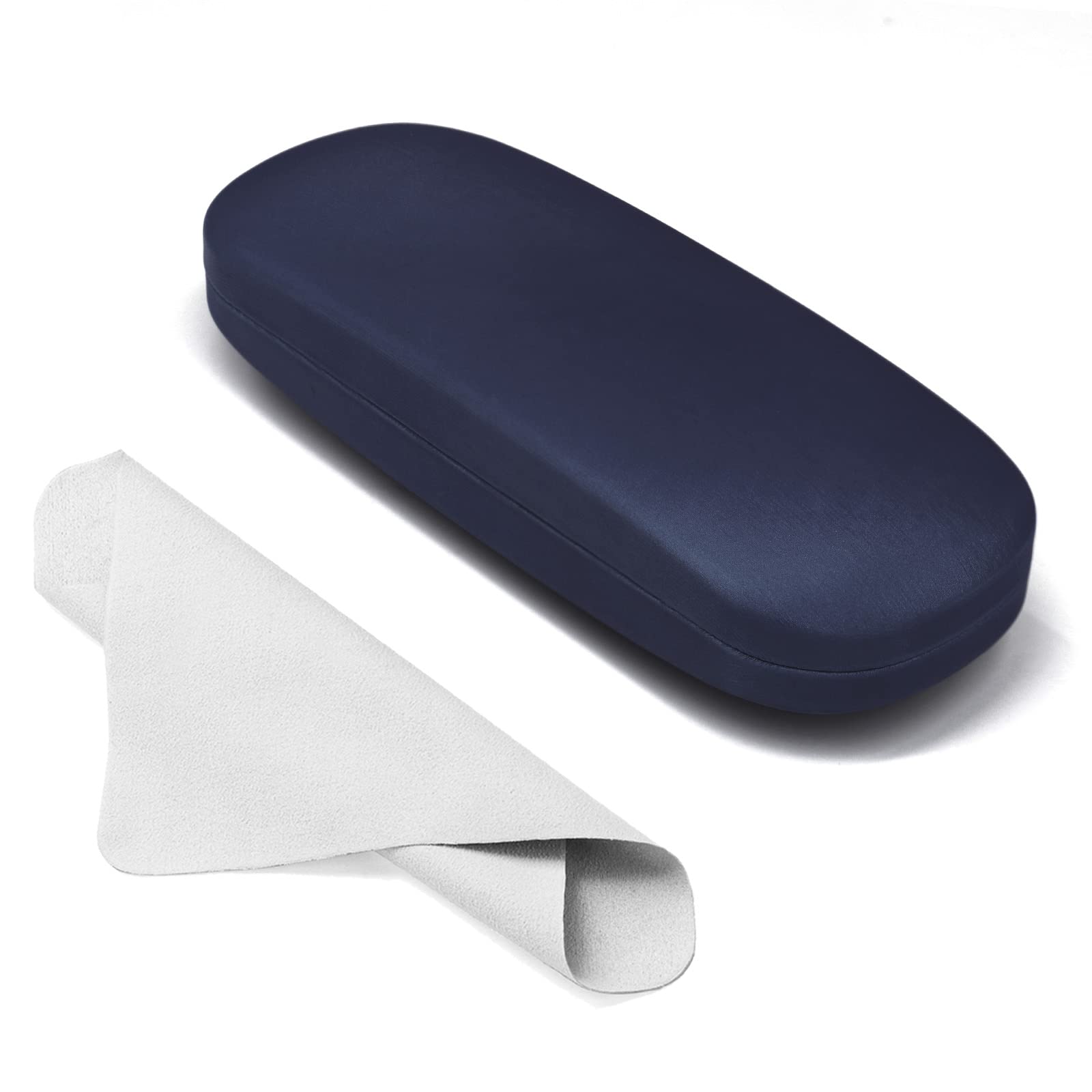 Premium Hard Shell PU Leather Eyeglass Case for Glasses & Sunglasses - Durable Protective Storage for Travel, Home, and Office Use