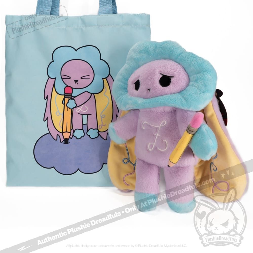 Plushie Dreadfuls Overthinking Bunny - Soft Stuffed Animal Toy for Anxiety Relief & Emotional Support | Cute Stress Relief Plush for Adults & Kids | Perfect for Therapy, Gifts, and Comfort