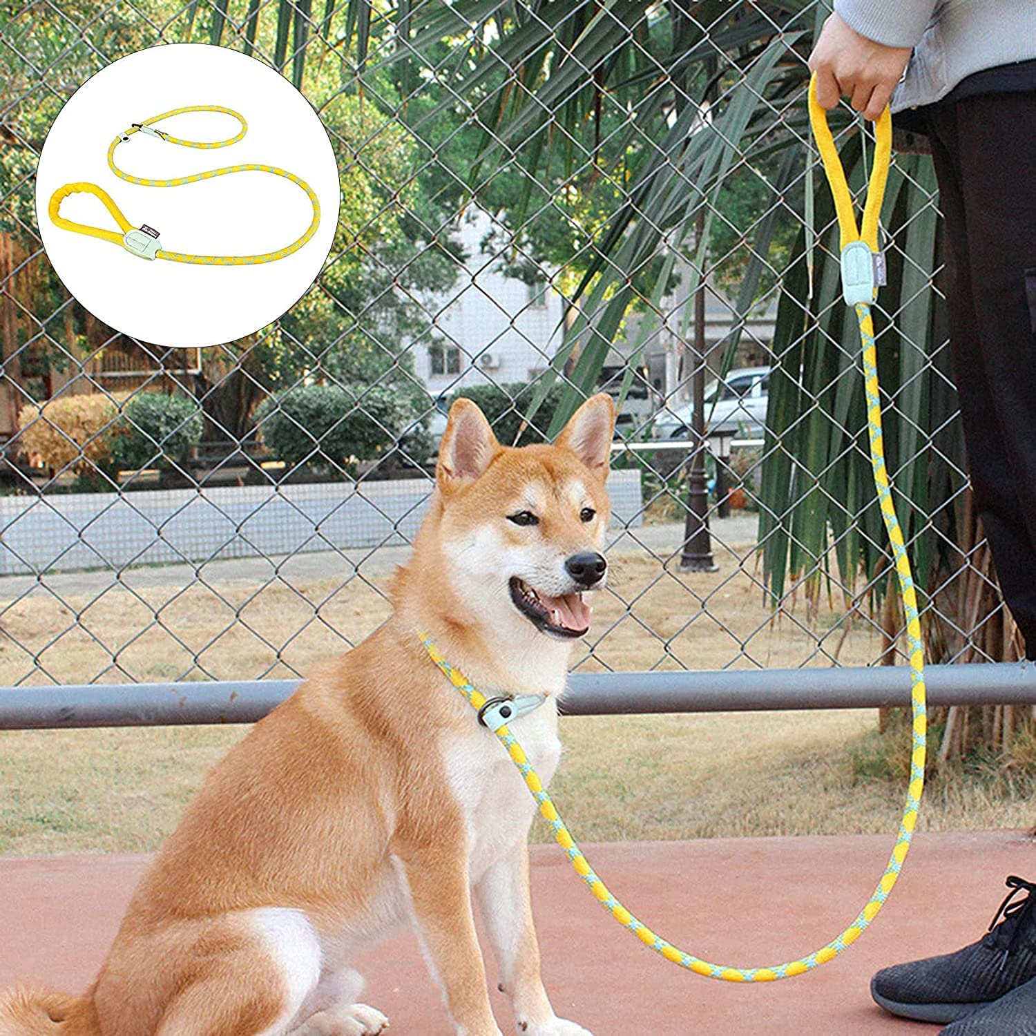 Durable Nylon P-Type Dog Collar & Leash Set - Adjustable, Comfortable Pet Chain for Small Medium Large Dogs - Perfect for Outdoor Walking, Training, and Daily Use